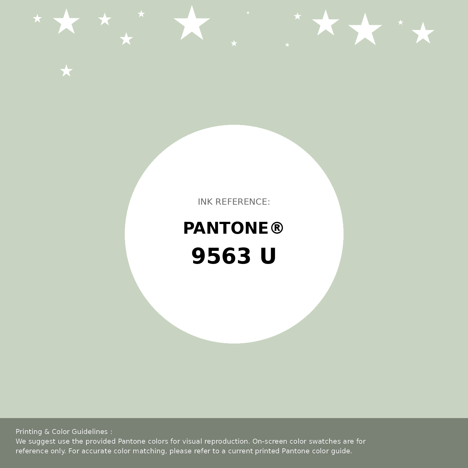 Beautiful Pantone swatch artwork featuring Pantone 9563 U Color | Hex color Code #c8d4c1. Professional color swatch design perfect for designers and color enthusiasts. #pantone #colorswatch #designresource #c8d4c1
