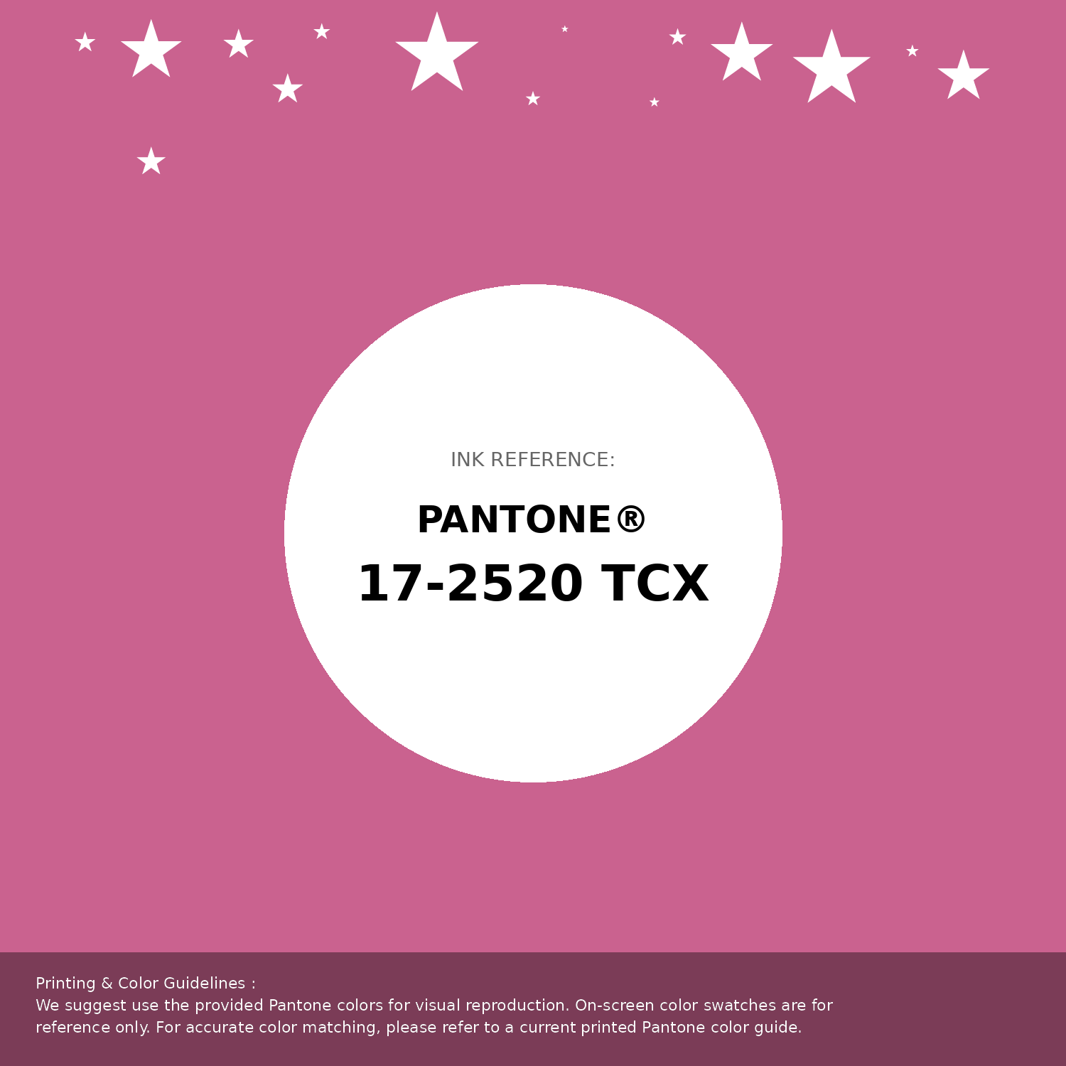 Beautiful Pantone swatch artwork featuring Pantone 17-2520 Tcx Ibis Rose Color | Hex color Code #ca628f. Professional color swatch design perfect for designers and color enthusiasts. #pantone #colorswatch #designresource #ca628f