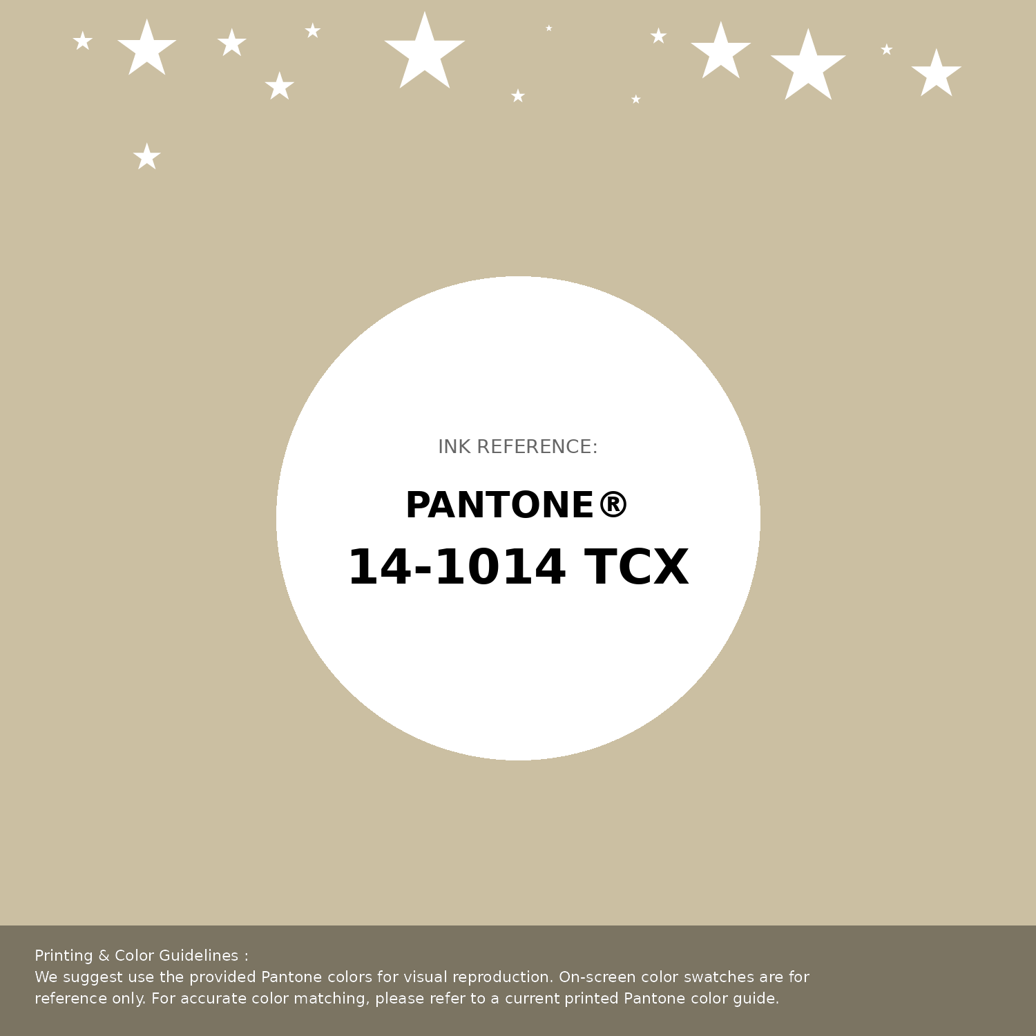Beautiful Pantone swatch artwork featuring Pantone 14-1014 Tcx Gravel Color | Hex color Code #cbbfa2. Professional color swatch design perfect for designers and color enthusiasts. #pantone #colorswatch #designresource #cbbfa2