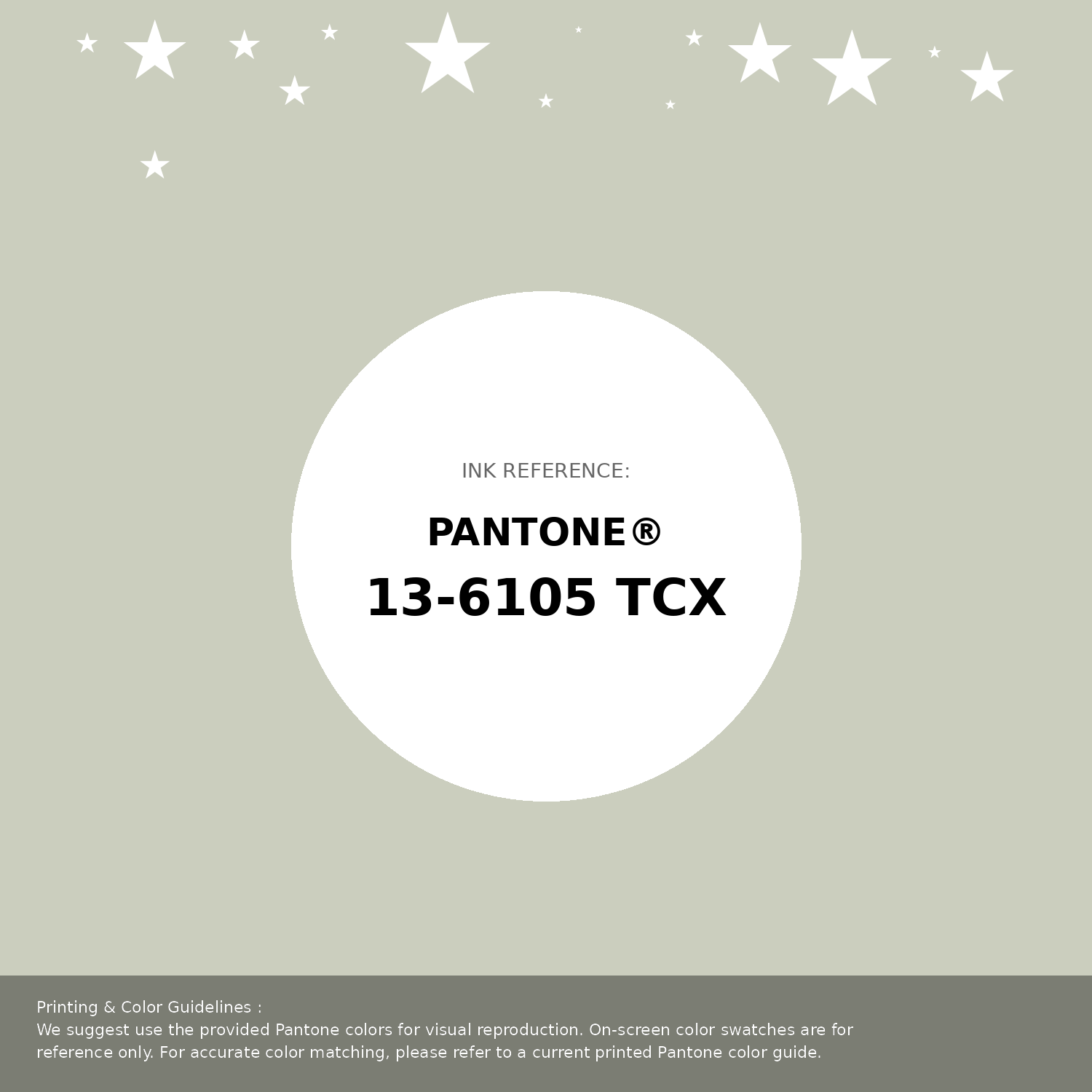 Beautiful Pantone swatch artwork featuring Pantone 13-6105 Tcx Celadon Tint Color | Hex color Code #cbcebe. Professional color swatch design perfect for designers and color enthusiasts. #pantone #colorswatch #designresource #cbcebe