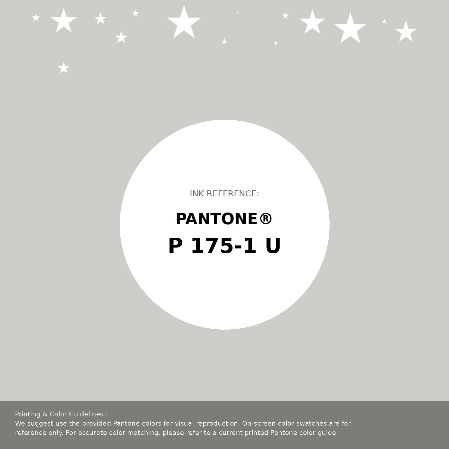 Beautiful Pantone swatch artwork featuring Pantone P 175-1 U Color | Hex color Code #cbcec7. Professional color swatch design perfect for designers and color enthusiasts. #pantone #colorswatch #designresource #cbcec7