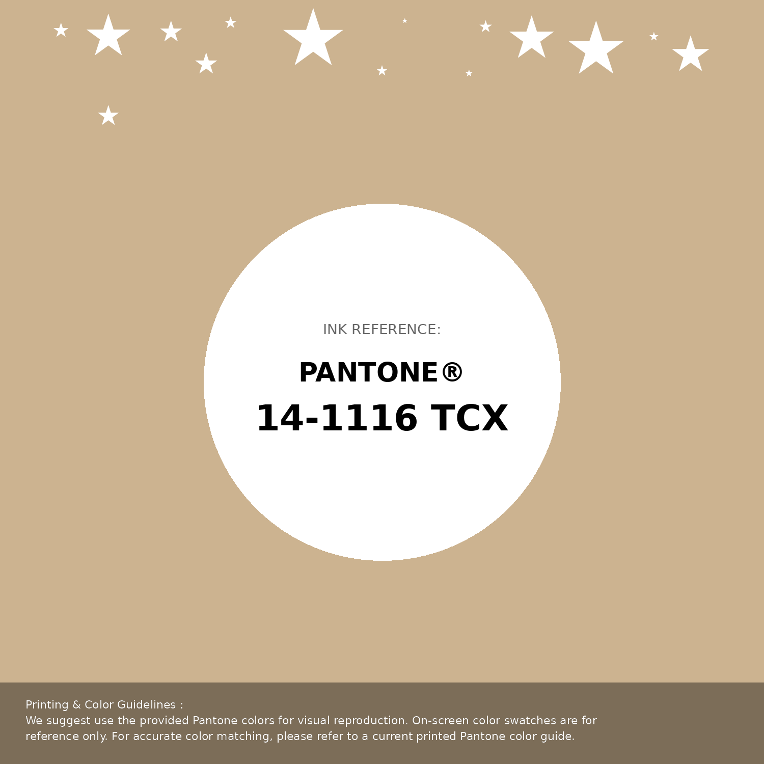 Beautiful Pantone swatch artwork featuring Pantone 14-1116 Tcx Almond Buff Color | Hex color Code #ccb390. Professional color swatch design perfect for designers and color enthusiasts. #pantone #colorswatch #designresource #ccb390