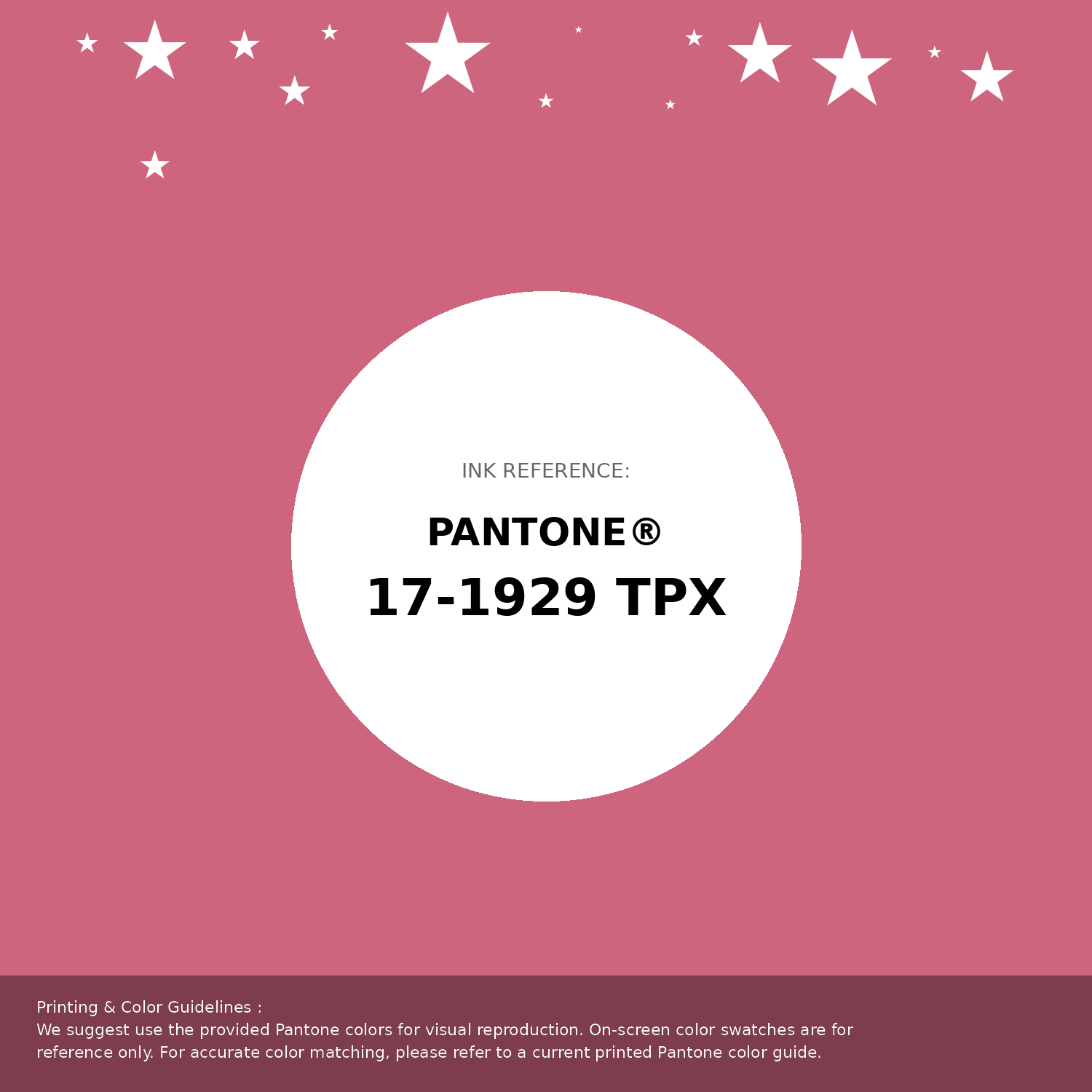 Hex Color #cd657f | Printing Match PANTONE 17-1929 TPX | Color