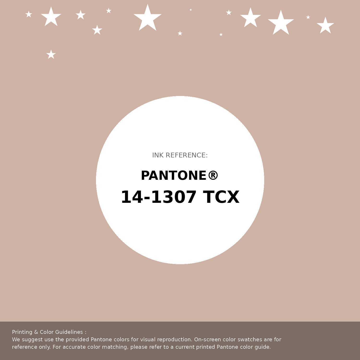 Beautiful Pantone swatch artwork featuring Pantone 14-1307 Tcx Rose Dust Color | Hex color Code #cdb2a5. Professional color swatch design perfect for designers and color enthusiasts. #pantone #colorswatch #designresource #cdb2a5