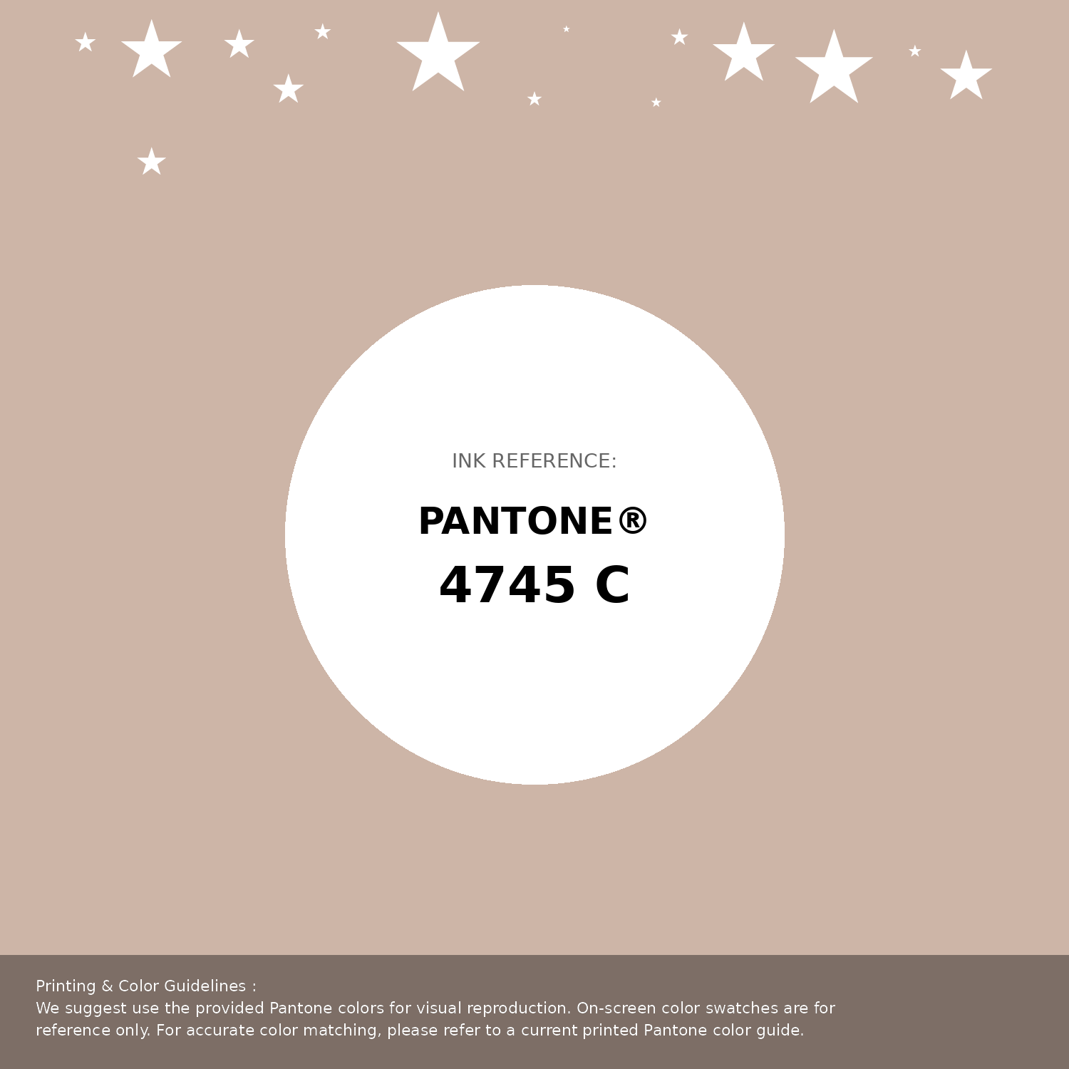 Beautiful Pantone swatch artwork featuring Pantone 4745 C Color | Hex color Code #cdb5a7. Professional color swatch design perfect for designers and color enthusiasts. #pantone #colorswatch #designresource #cdb5a7