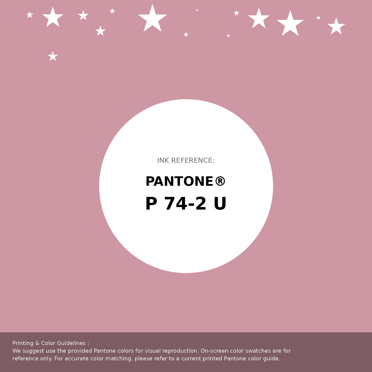 Beautiful Pantone swatch artwork featuring Pantone P 74-2 U Color | Hex color Code #ce97a4. Professional color swatch design perfect for designers and color enthusiasts. #pantone #colorswatch #designresource #ce97a4