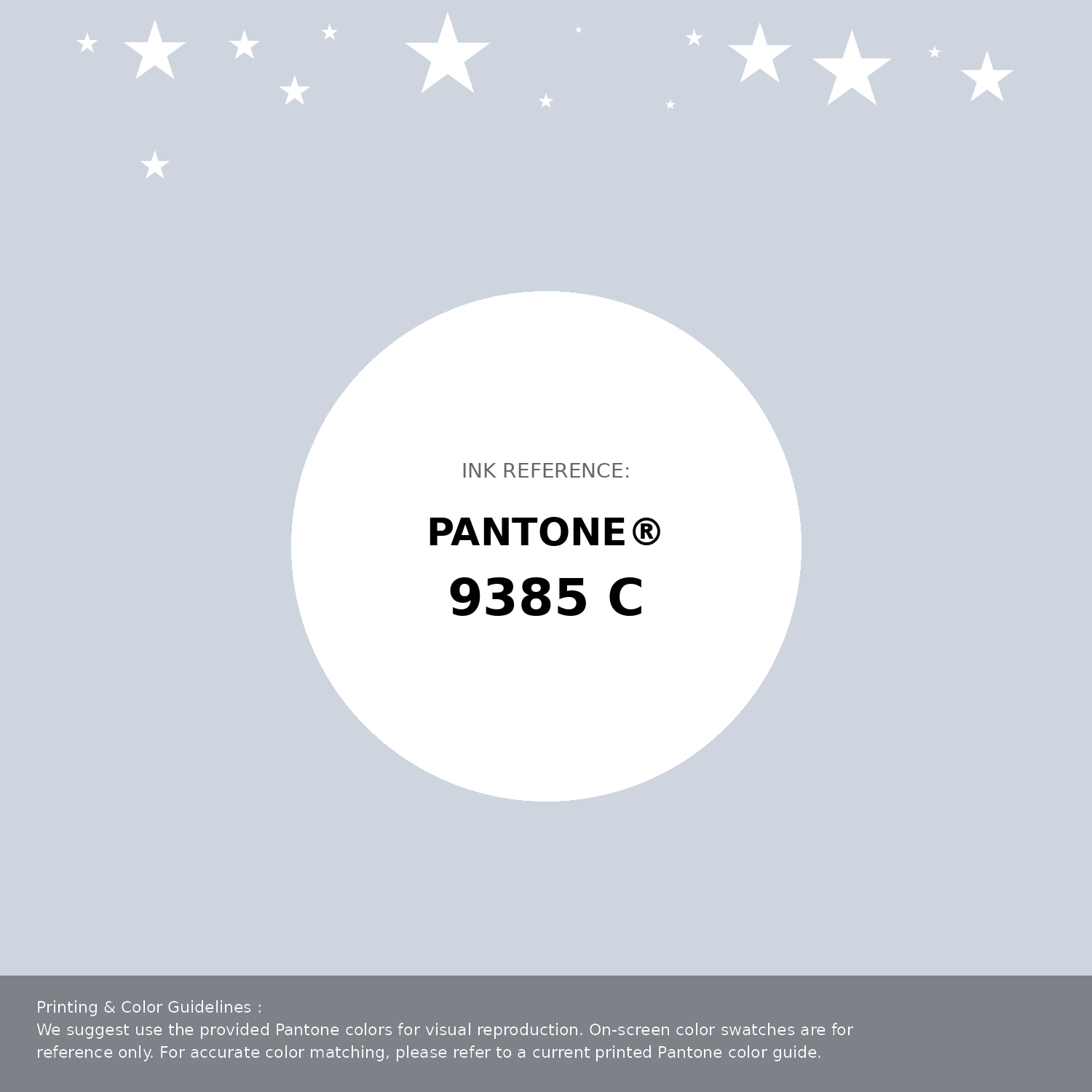 Beautiful Pantone swatch artwork featuring Pantone 9385 C Color | Hex color Code #ced5df. Professional color swatch design perfect for designers and color enthusiasts. #pantone #colorswatch #designresource #ced5df