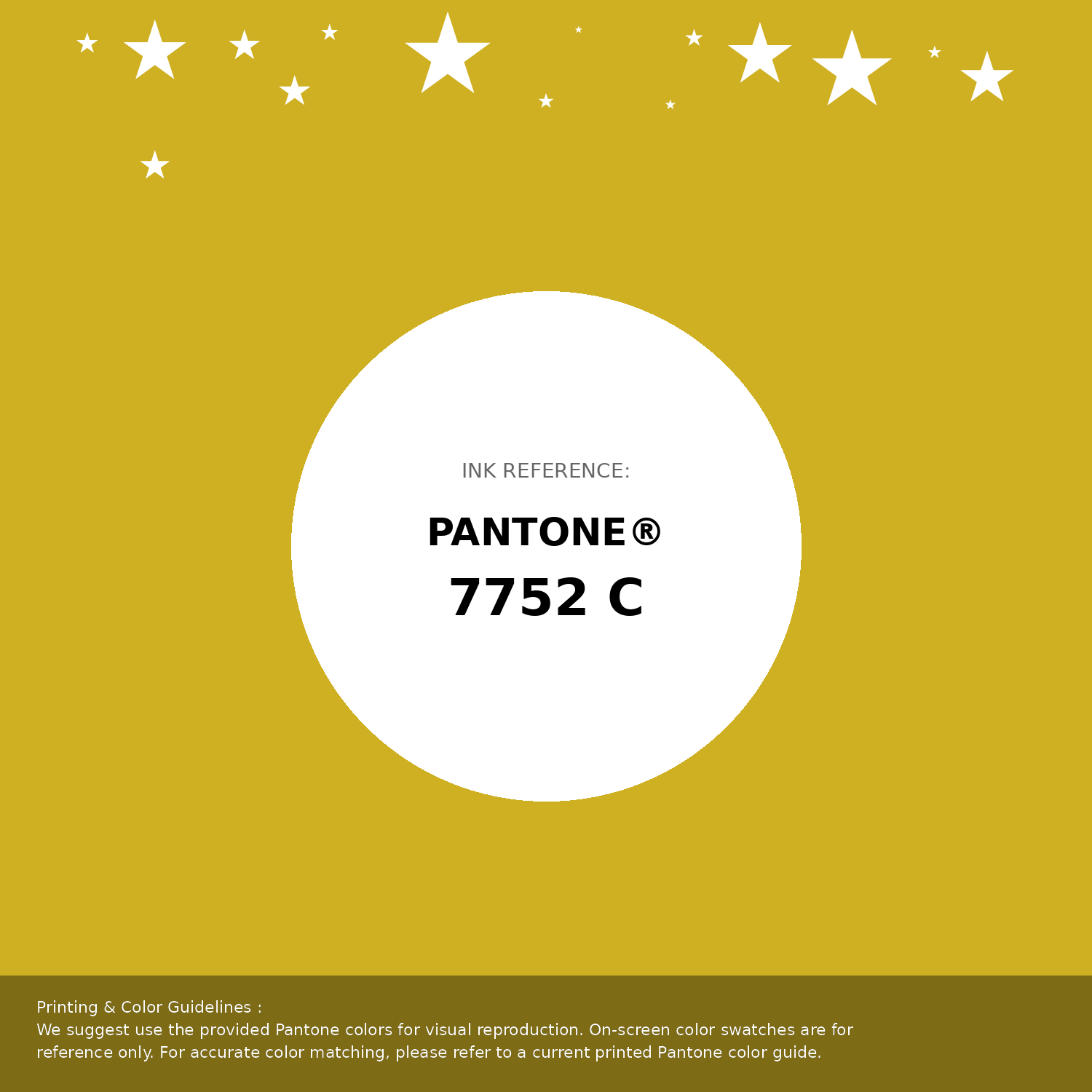 Beautiful Pantone swatch artwork featuring Pantone 7752 C Color | Hex color Code #cfb023. Professional color swatch design perfect for designers and color enthusiasts. #pantone #colorswatch #designresource #cfb023
