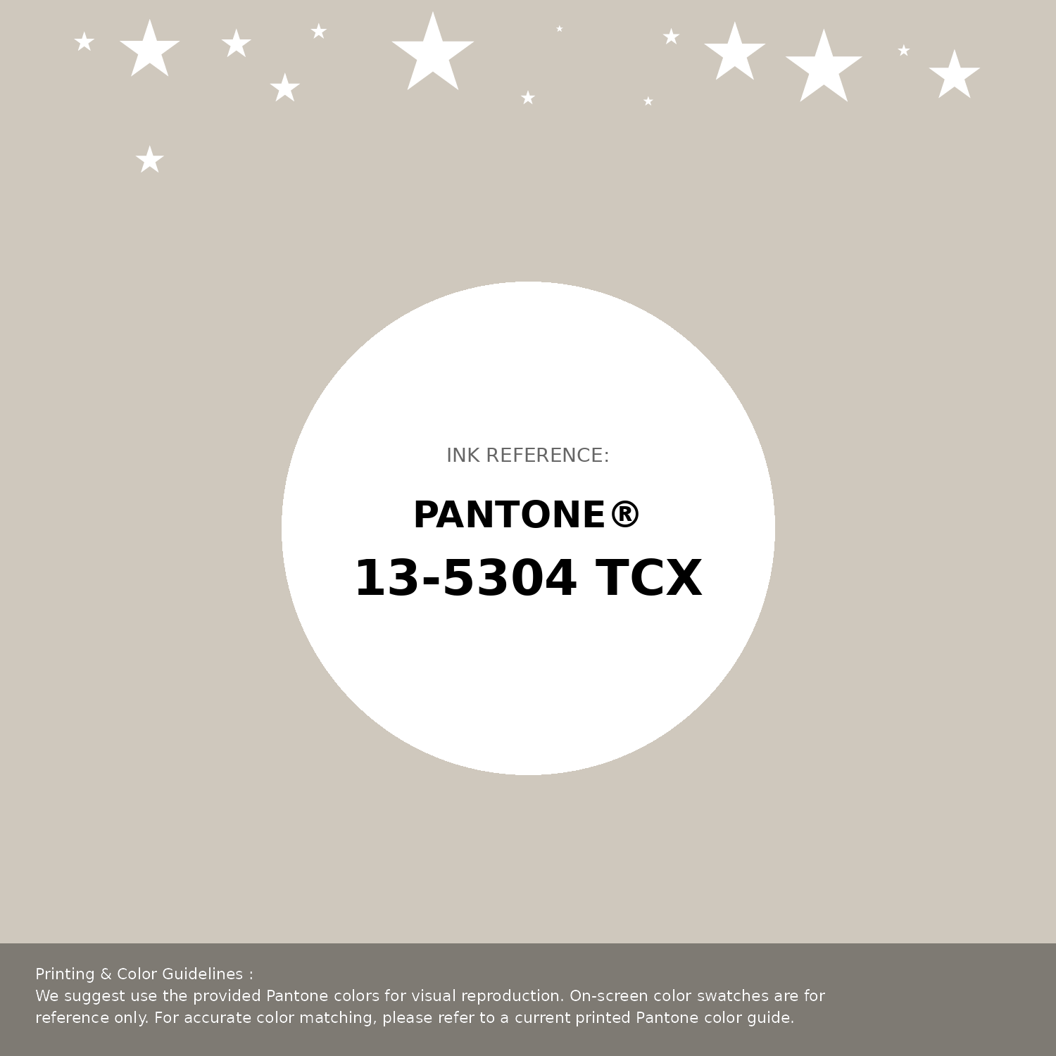 Beautiful Pantone swatch artwork featuring Pantone 13-5304 Tcx Rainy Day Color | Hex color Code #cfc8bd. Professional color swatch design perfect for designers and color enthusiasts. #pantone #colorswatch #designresource #cfc8bd