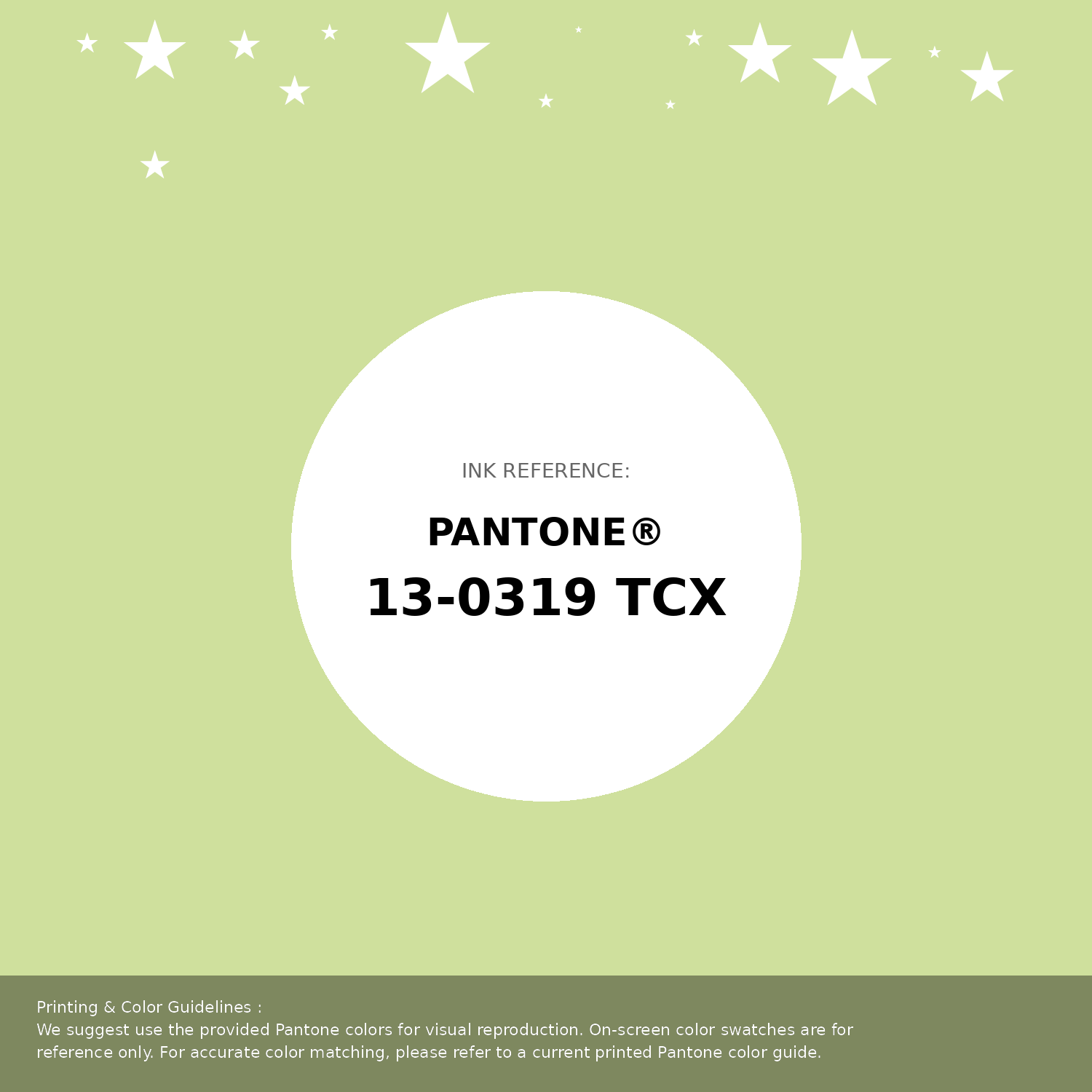 Beautiful Pantone swatch artwork featuring Pantone 13-0319 Tcx Shadow Lime Color | Hex color Code #cfe09d. Professional color swatch design perfect for designers and color enthusiasts. #pantone #colorswatch #designresource #cfe09d