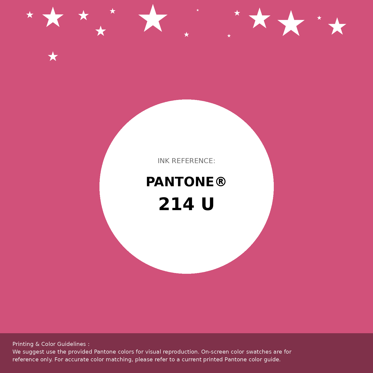 Beautiful Pantone swatch artwork featuring Pantone 214 U Color | Hex color Code #d1517a. Professional color swatch design perfect for designers and color enthusiasts. #pantone #colorswatch #designresource #d1517a