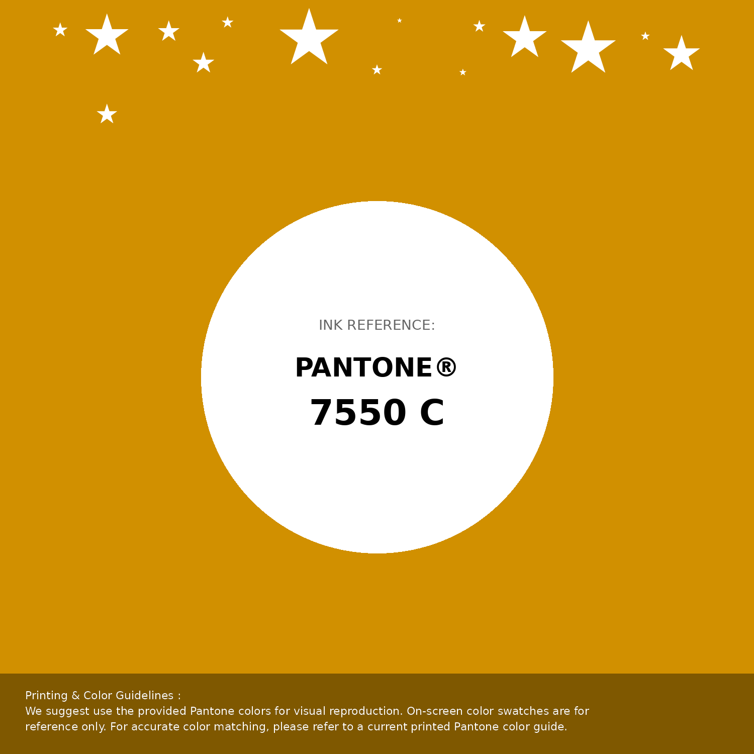 PANTONE CMYK Coated & Uncoatedセット Hex Color #d19000 | Printing Match PANTONE 7550 C | Color
