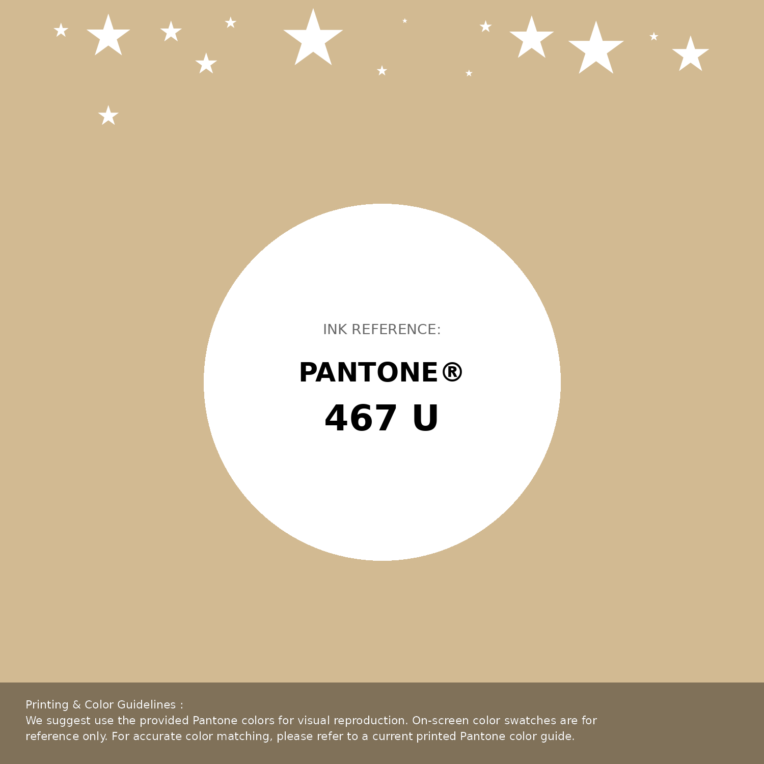 Beautiful Pantone swatch artwork featuring Pantone 467 U Color | Hex color Code #d2ba92. Professional color swatch design perfect for designers and color enthusiasts. #pantone #colorswatch #designresource #d2ba92