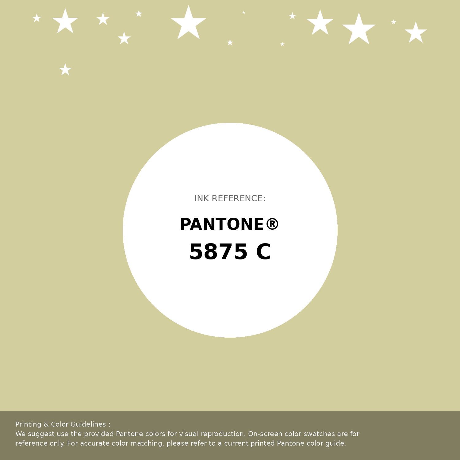 Beautiful Pantone swatch artwork featuring Pantone 5875 C Color | Hex color Code #d2ce9e. Professional color swatch design perfect for designers and color enthusiasts. #pantone #colorswatch #designresource #d2ce9e