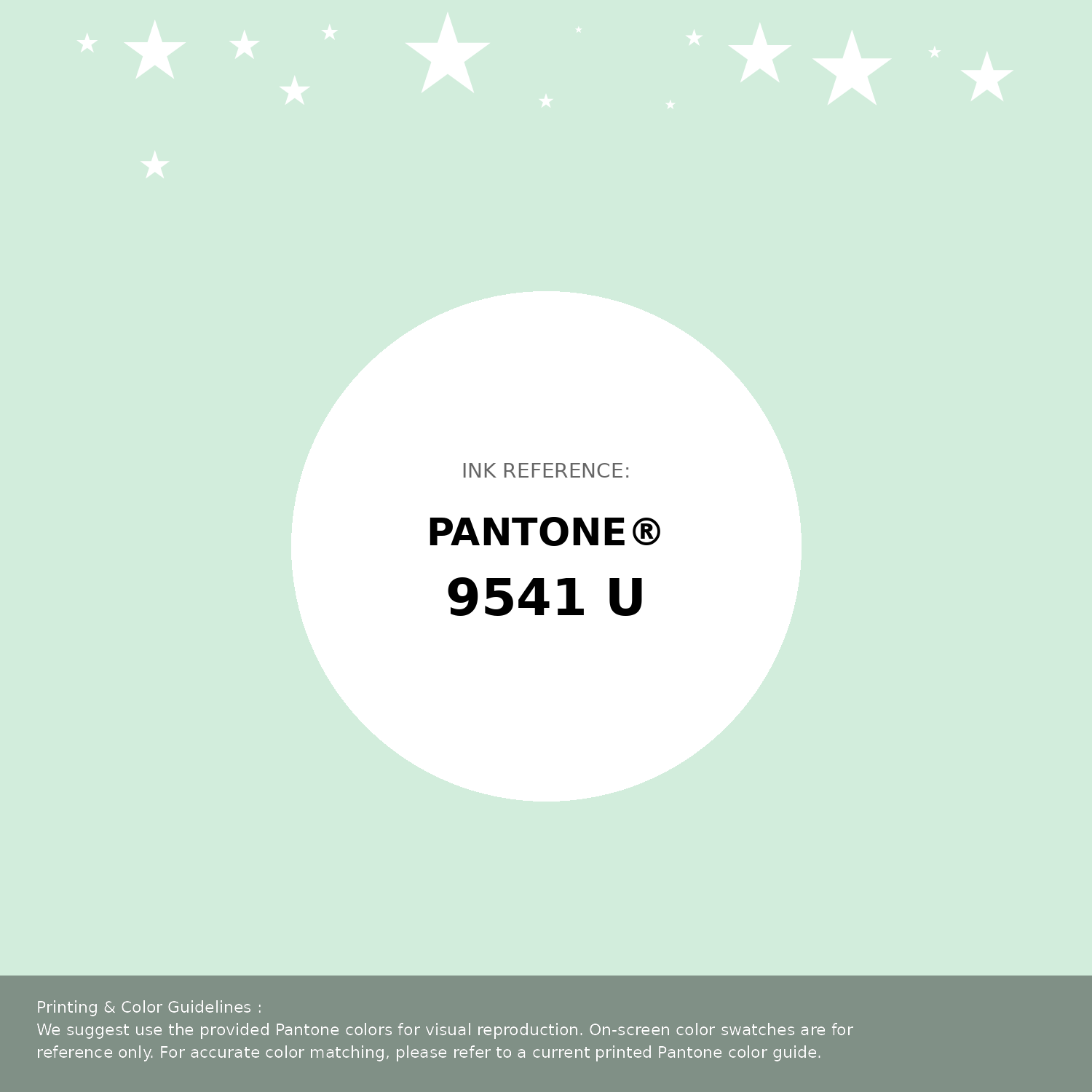 Beautiful Pantone swatch artwork featuring Pantone 9541 U Color | Hex color Code #d2eddc. Professional color swatch design perfect for designers and color enthusiasts. #pantone #colorswatch #designresource #d2eddc