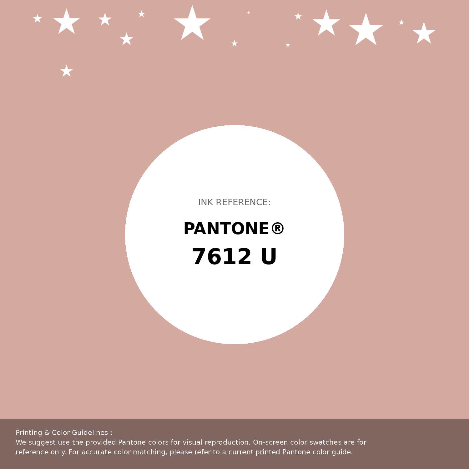 Beautiful Pantone swatch artwork featuring Pantone 7612 U Color | Hex color Code #d4aaa0. Professional color swatch design perfect for designers and color enthusiasts. #pantone #colorswatch #designresource #d4aaa0