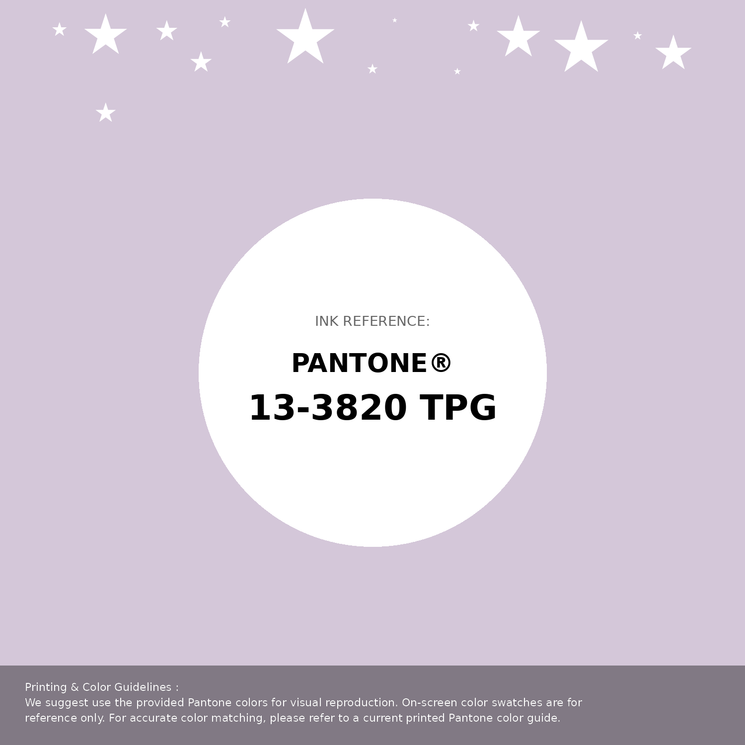 Beautiful Pantone swatch artwork featuring Pantone 13-3820 Tpg Lavender Fog Color | Hex color Code #d4c7d9. Professional color swatch design perfect for designers and color enthusiasts. #pantone #colorswatch #designresource #d4c7d9