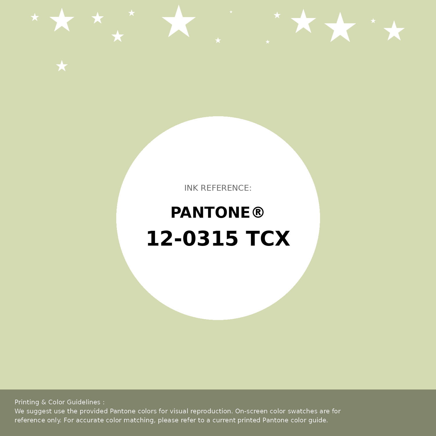 Beautiful Pantone swatch artwork featuring Pantone 12-0315 Tcx White Jade Color | Hex color Code #d4dbb2. Professional color swatch design perfect for designers and color enthusiasts. #pantone #colorswatch #designresource #d4dbb2