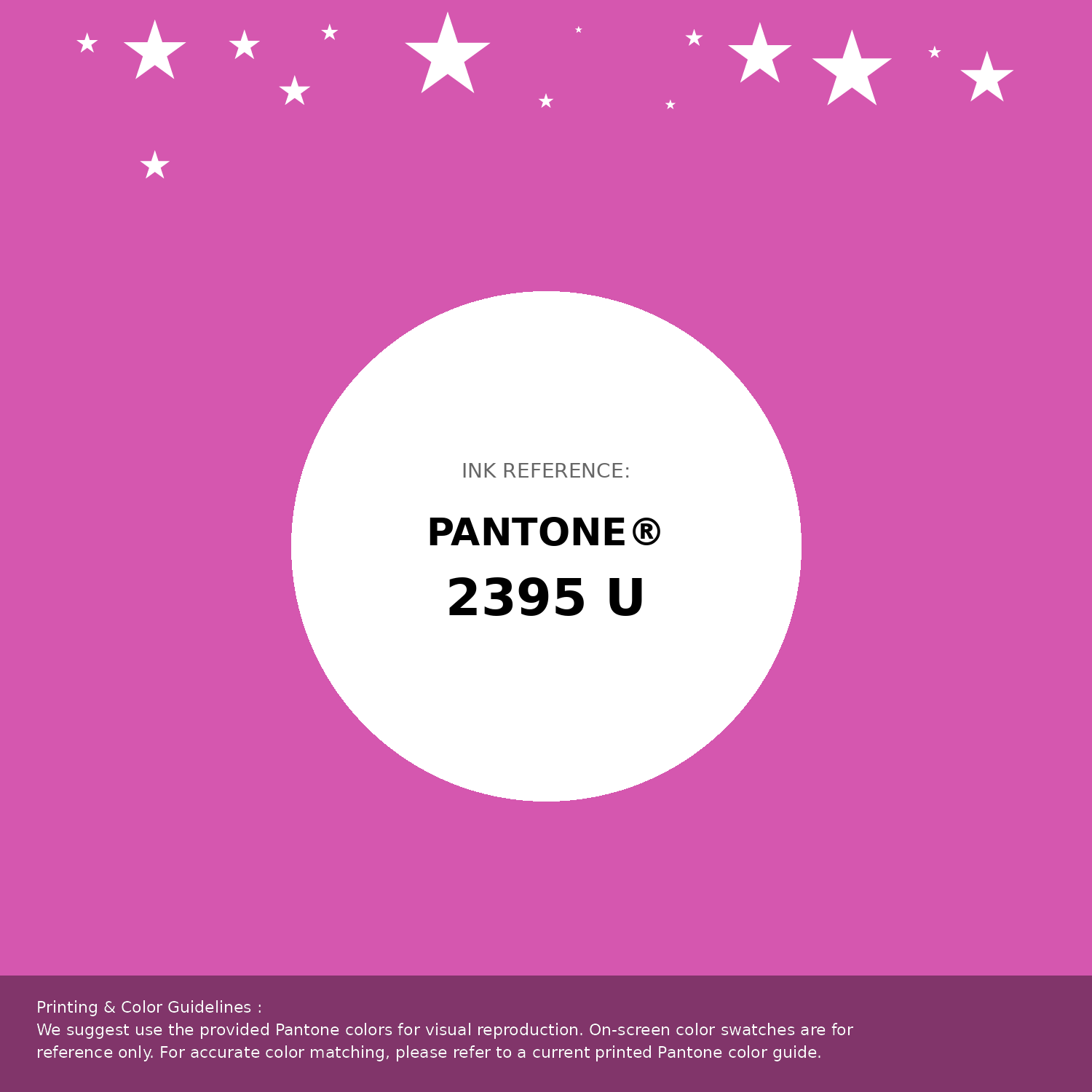 Beautiful Pantone swatch artwork featuring Pantone 2395 U Color | Hex color Code #d557af. Professional color swatch design perfect for designers and color enthusiasts. #pantone #colorswatch #designresource #d557af