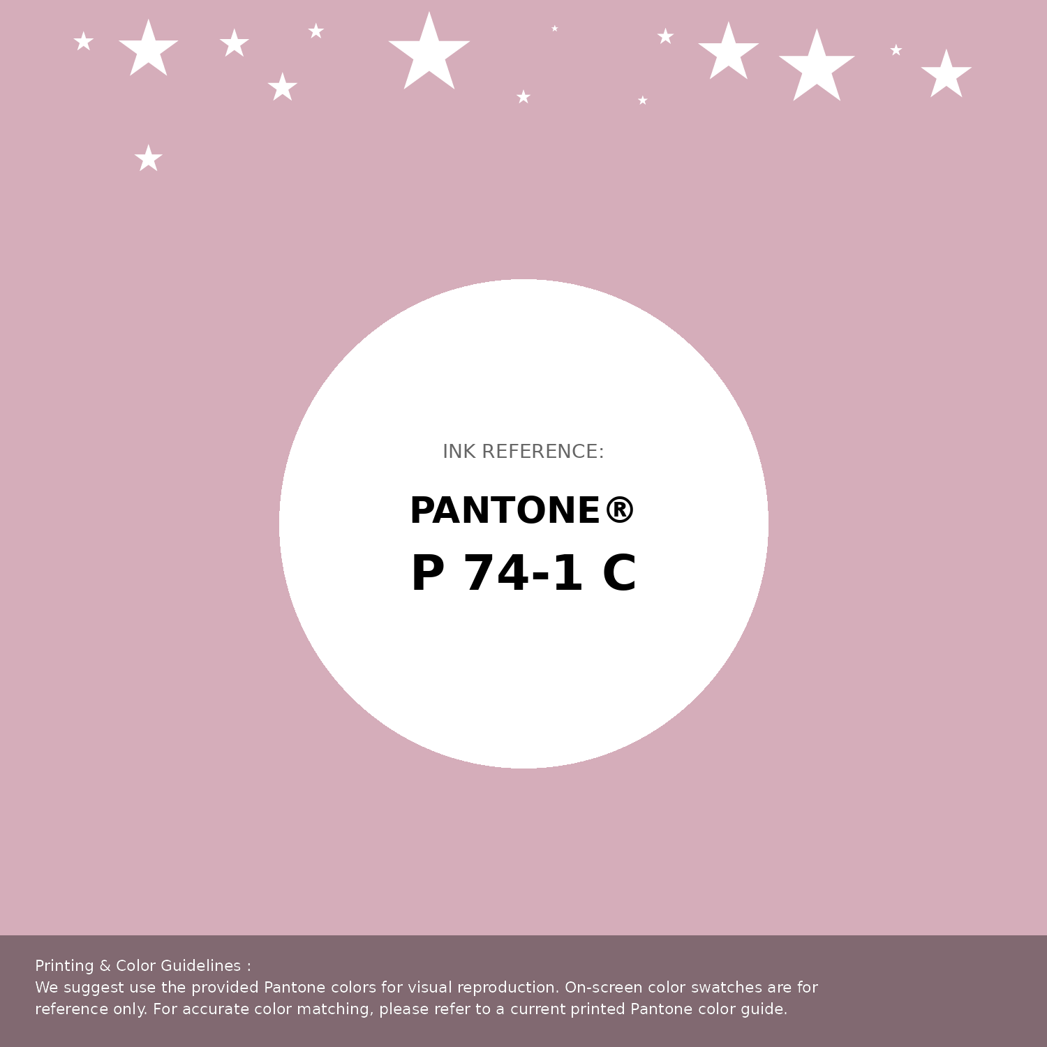 Beautiful Pantone swatch artwork featuring Pantone P 74-1 C Color | Hex color Code #d5adba. Professional color swatch design perfect for designers and color enthusiasts. #pantone #colorswatch #designresource #d5adba
