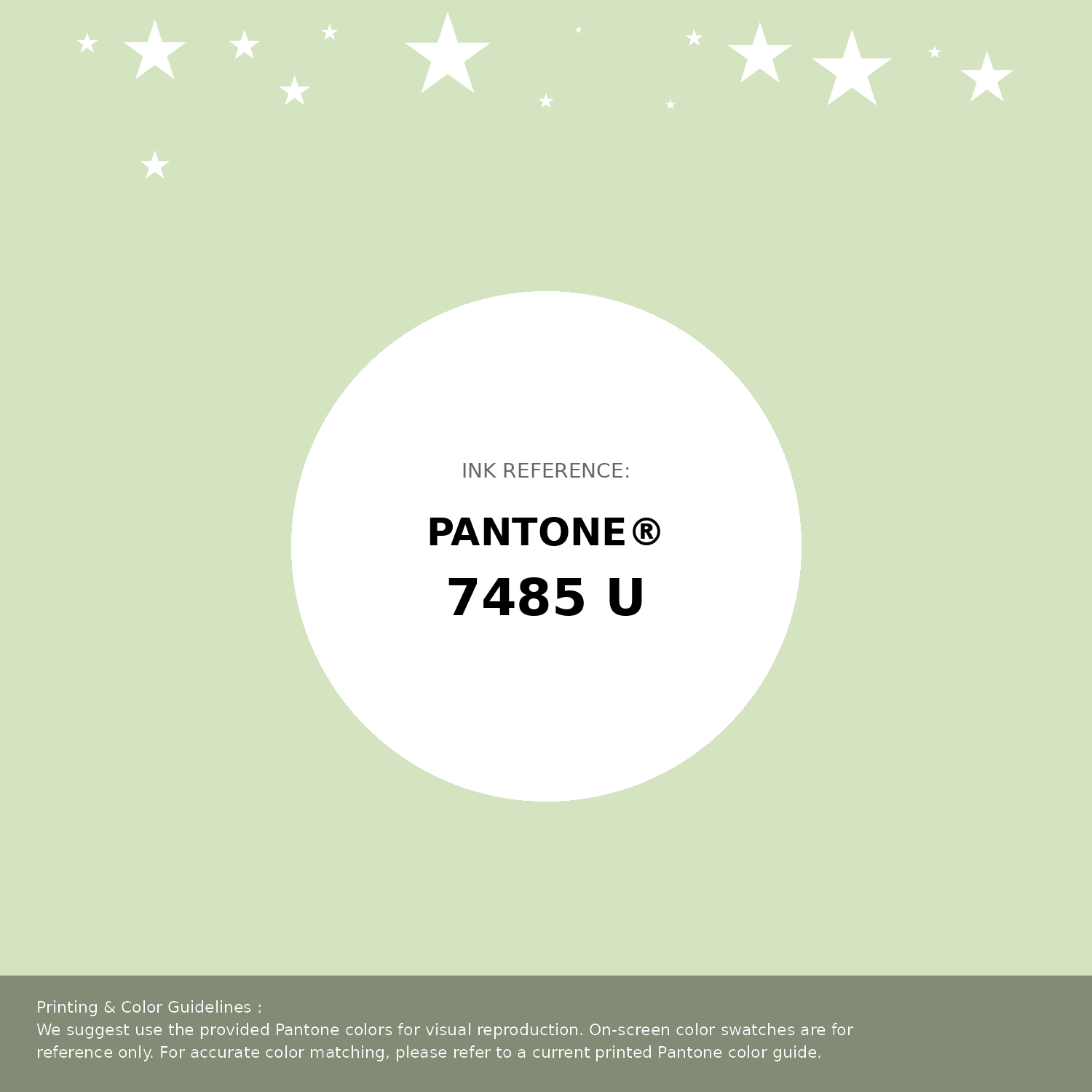 Beautiful Pantone swatch artwork featuring Pantone 7485 U Color | Hex color Code #d5e4c0. Professional color swatch design perfect for designers and color enthusiasts. #pantone #colorswatch #designresource #d5e4c0