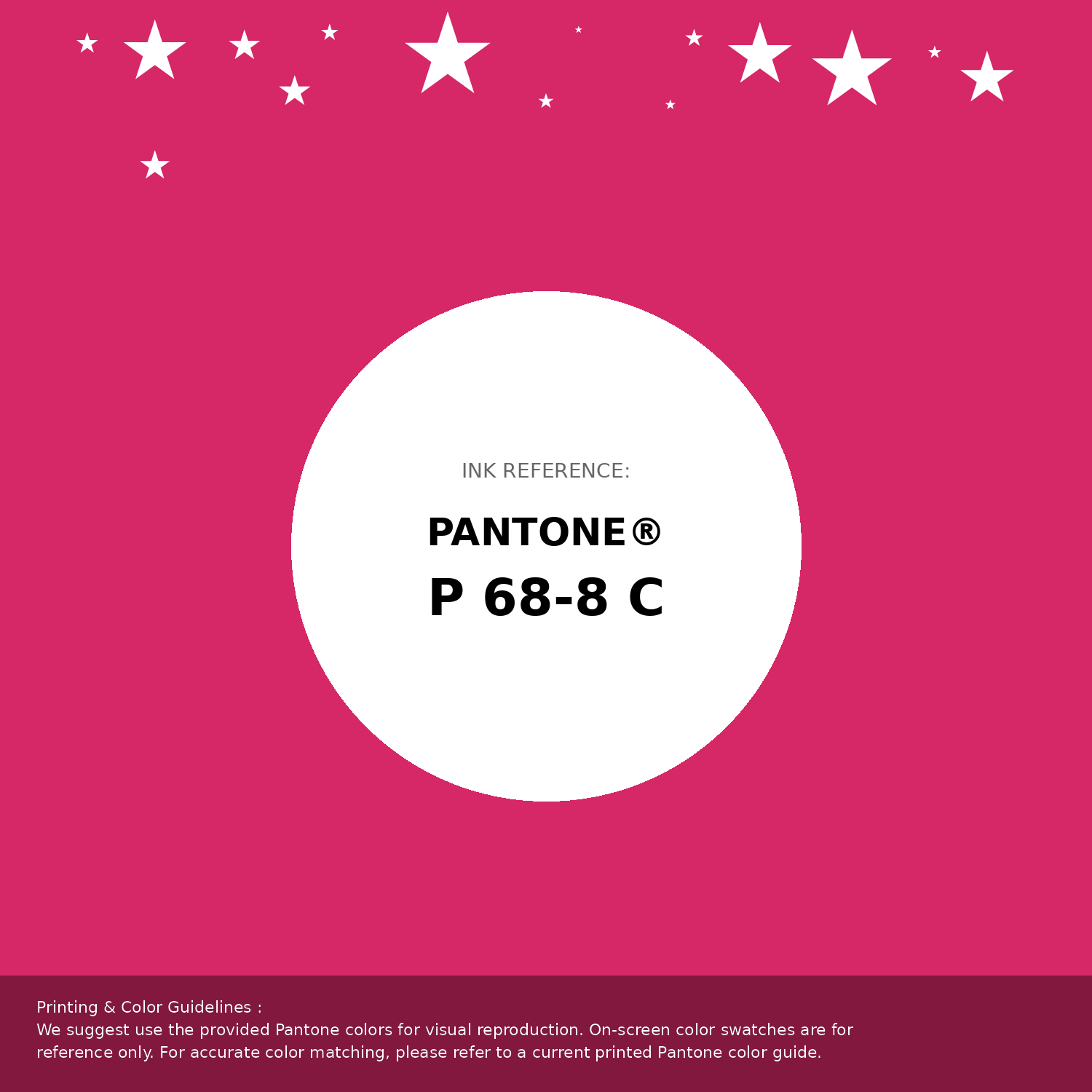 Beautiful Pantone swatch artwork featuring Pantone P 68-8 C Color | Hex color Code #d62766. Professional color swatch design perfect for designers and color enthusiasts. #pantone #colorswatch #designresource #d62766