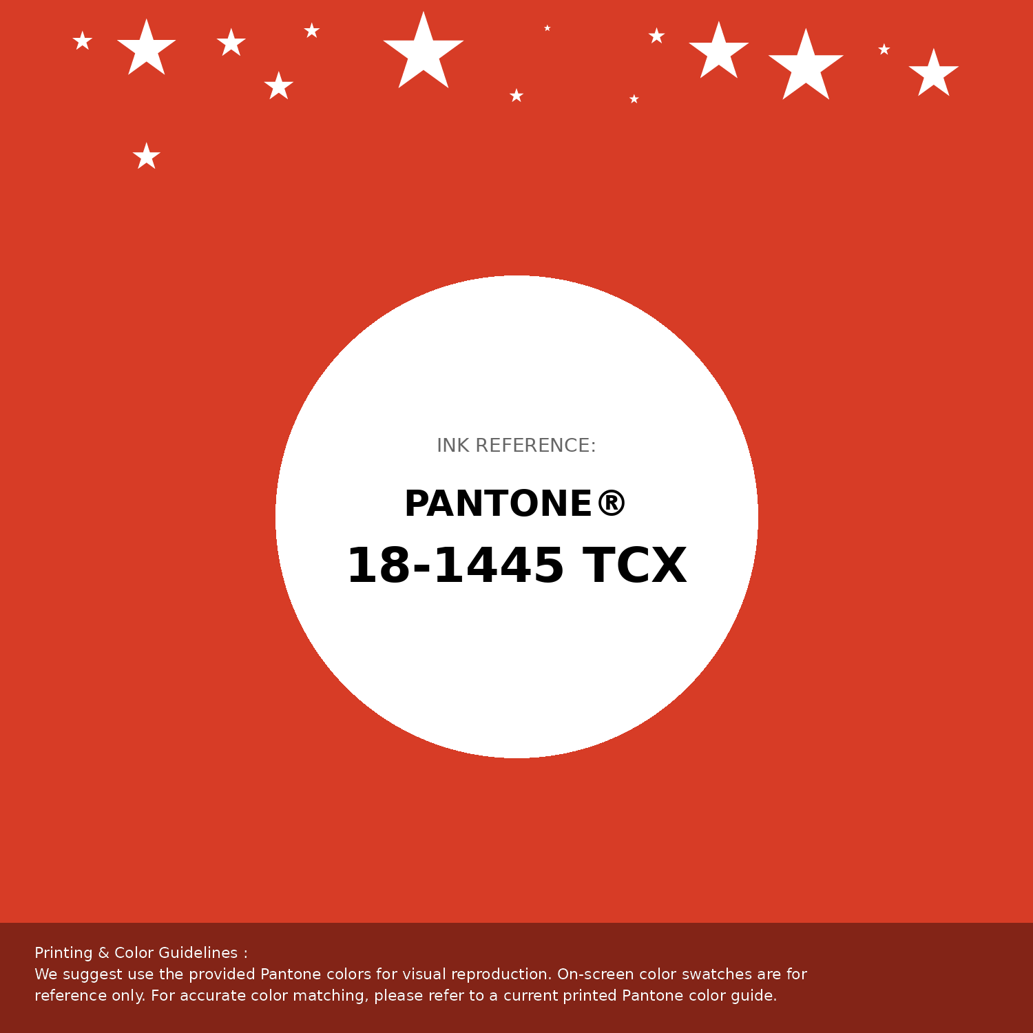 Beautiful Pantone swatch artwork featuring Pantone 18-1445 Tcx Spicy Orange Color | Hex color Code #d73c26. Professional color swatch design perfect for designers and color enthusiasts. #pantone #colorswatch #designresource #d73c26