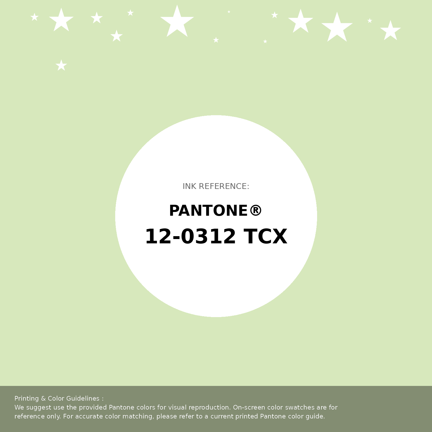 Hex Color #d7e8bc | Printing Match PANTONE 12-0312 TCX | Color