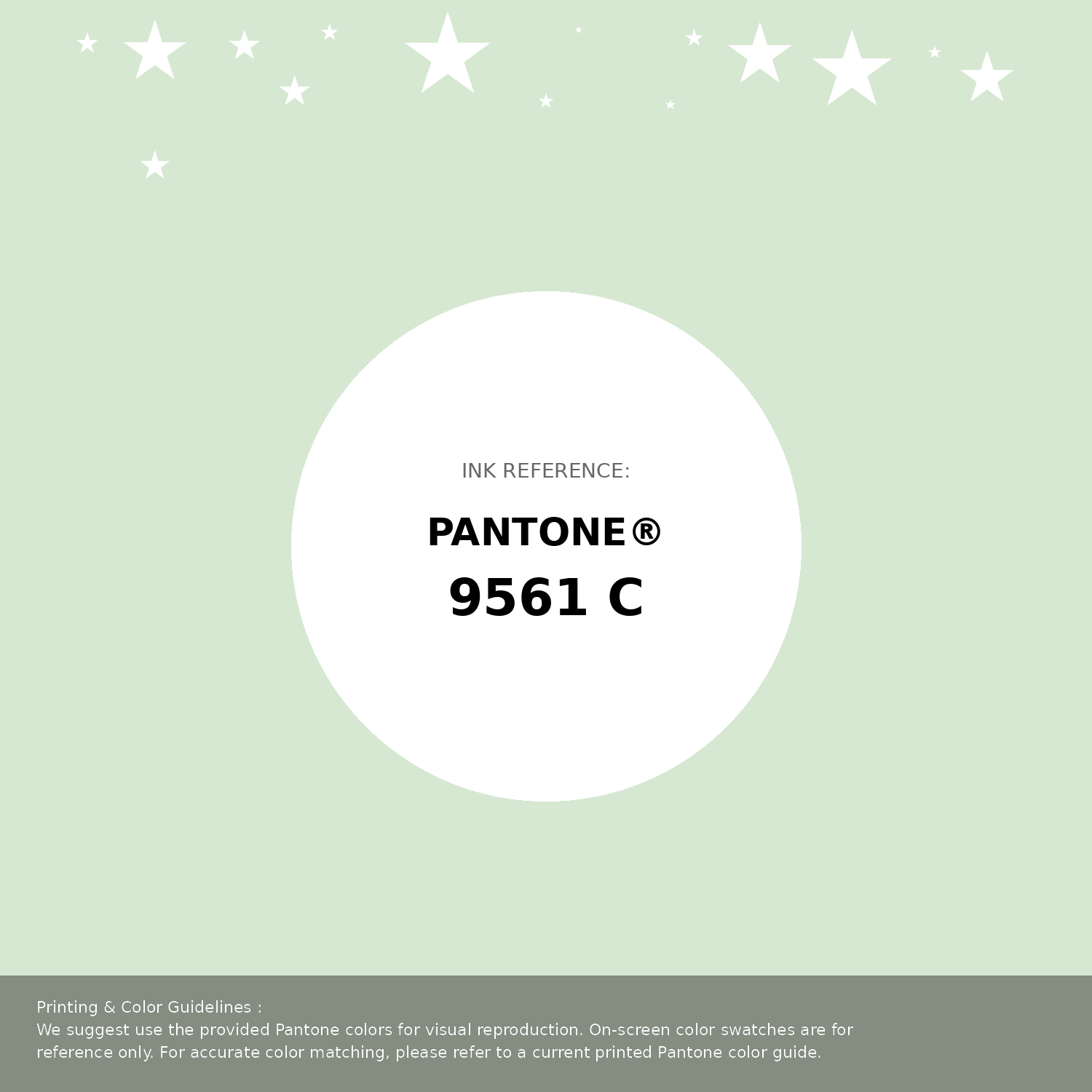Beautiful Pantone swatch artwork featuring Pantone 9561 C Color | Hex color Code #d7e8d2. Professional color swatch design perfect for designers and color enthusiasts. #pantone #colorswatch #designresource #d7e8d2