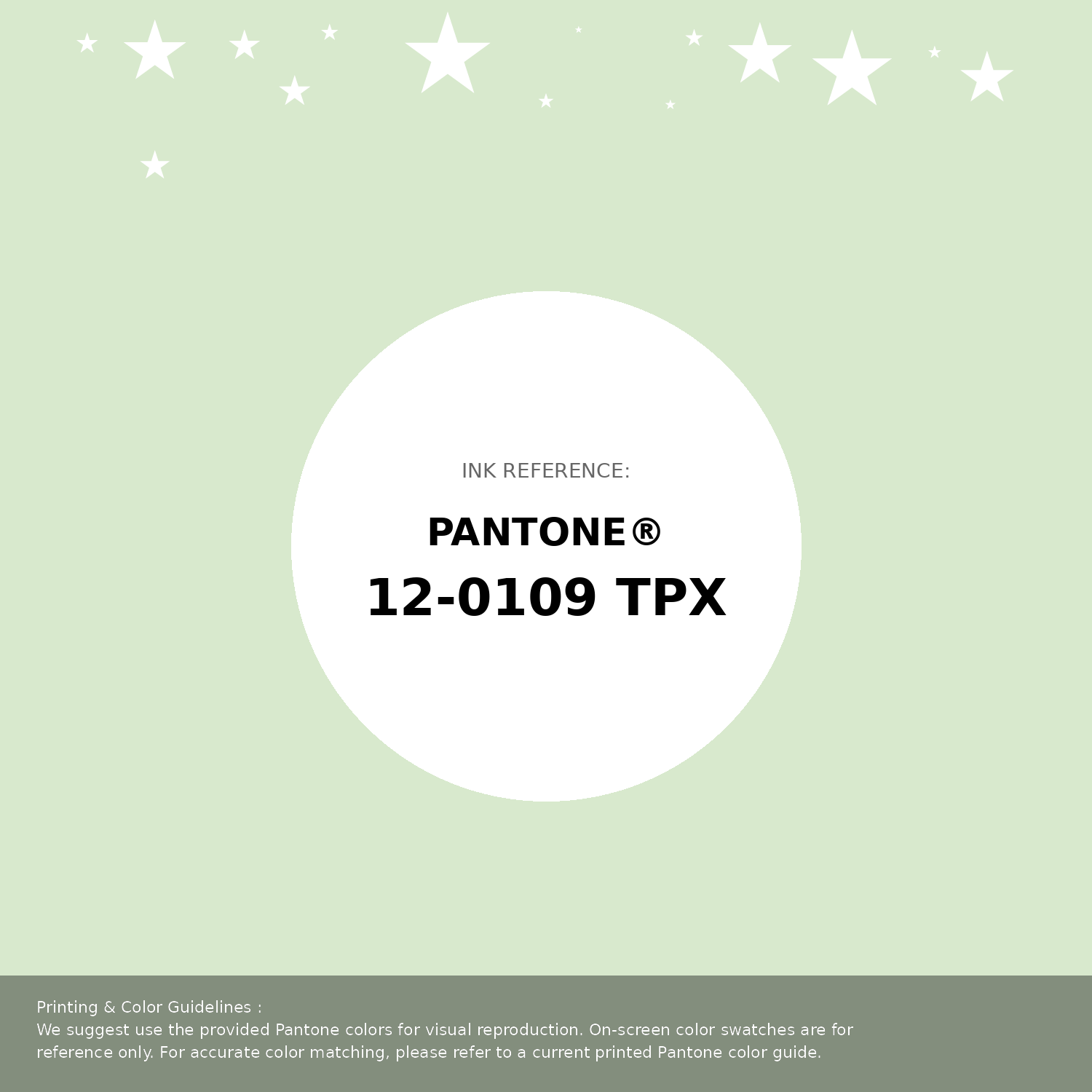 Beautiful Pantone swatch artwork featuring Pantone 12-0109 Tpx Ambrosia Color | Hex color Code #d8e9cd. Professional color swatch design perfect for designers and color enthusiasts. #pantone #colorswatch #designresource #d8e9cd