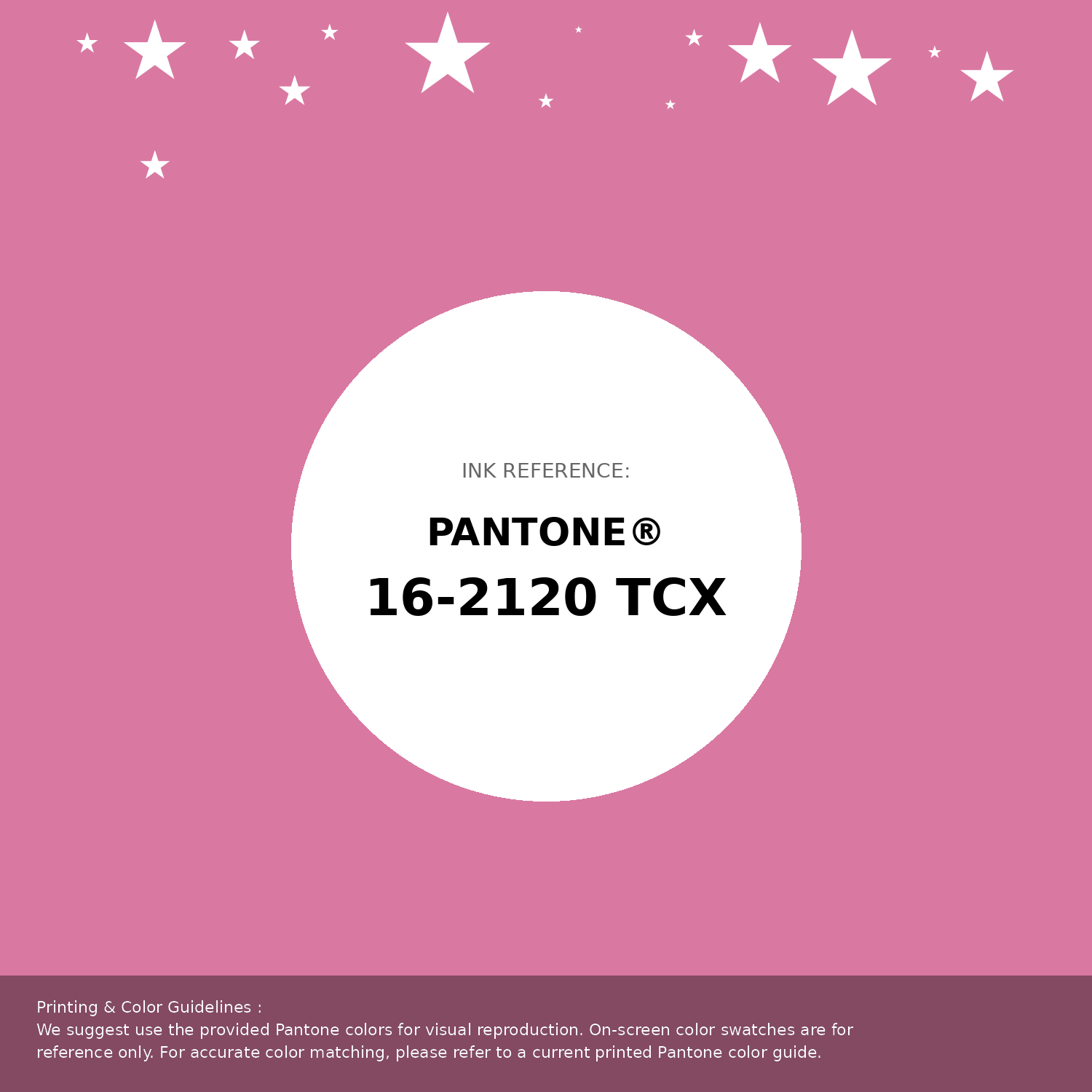 Beautiful Pantone swatch artwork featuring Pantone 16-2120 Tcx Wild Orchid Color | Hex color Code #d979a2. Professional color swatch design perfect for designers and color enthusiasts. #pantone #colorswatch #designresource #d979a2