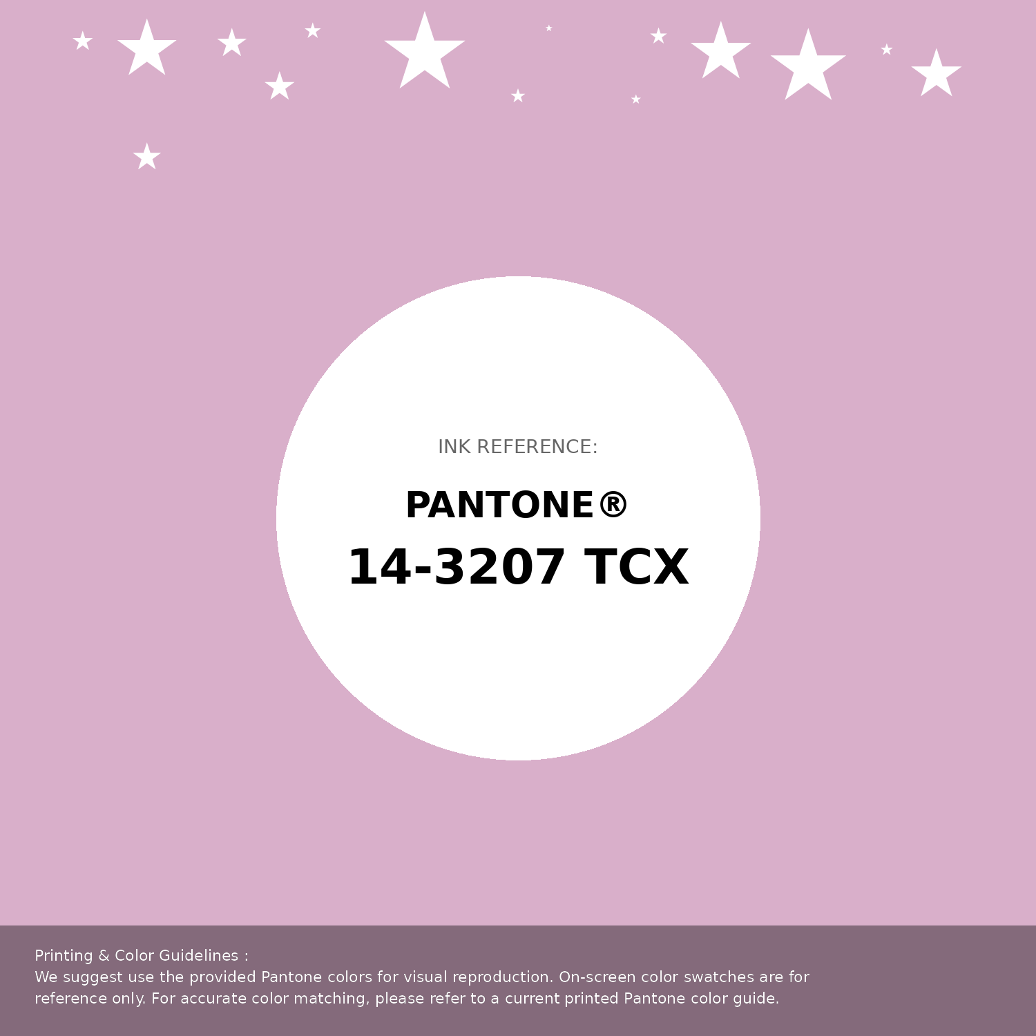 Beautiful Pantone swatch artwork featuring Pantone 14-3207 Tcx Pink Lavender Color | Hex color Code #d9afca. Professional color swatch design perfect for designers and color enthusiasts. #pantone #colorswatch #designresource #d9afca