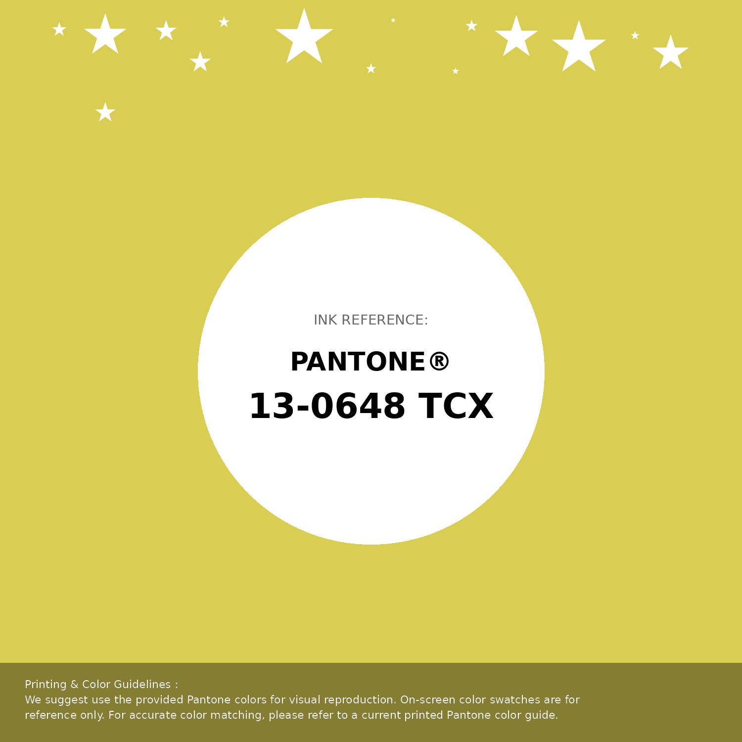 Hex Color #d9ce52 | Printing Match PANTONE 13-0648 TCX | Color