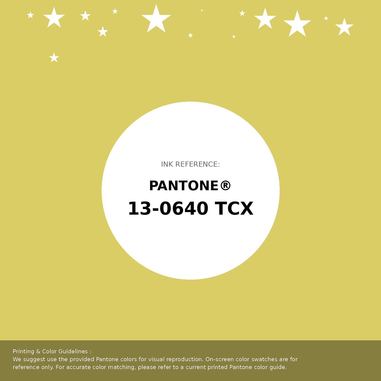Beautiful Pantone swatch artwork featuring Pantone 13-0640 Tcx Acacia Color | Hex color Code #dacd65. Professional color swatch design perfect for designers and color enthusiasts. #pantone #colorswatch #designresource #dacd65