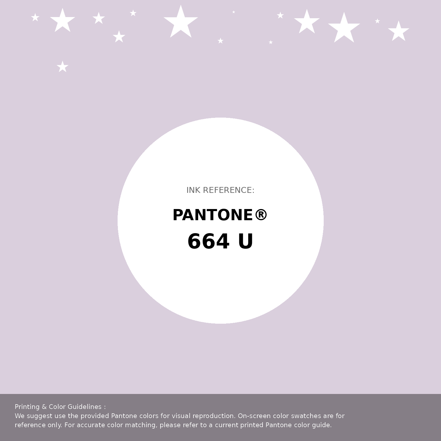 Beautiful Pantone swatch artwork featuring Pantone 664 U Color | Hex color Code #dacfdd. Professional color swatch design perfect for designers and color enthusiasts. #pantone #colorswatch #designresource #dacfdd