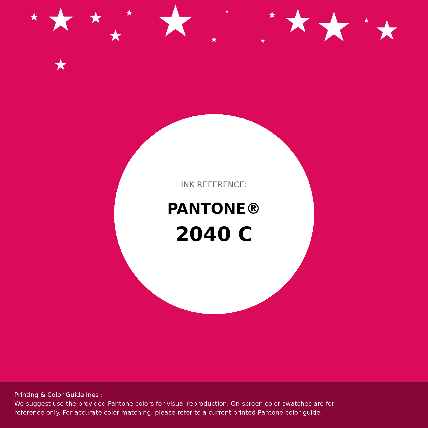 Beautiful Pantone swatch artwork featuring Pantone 2040 C Color | Hex color Code #db0a5b. Professional color swatch design perfect for designers and color enthusiasts. #pantone #colorswatch #designresource #db0a5b