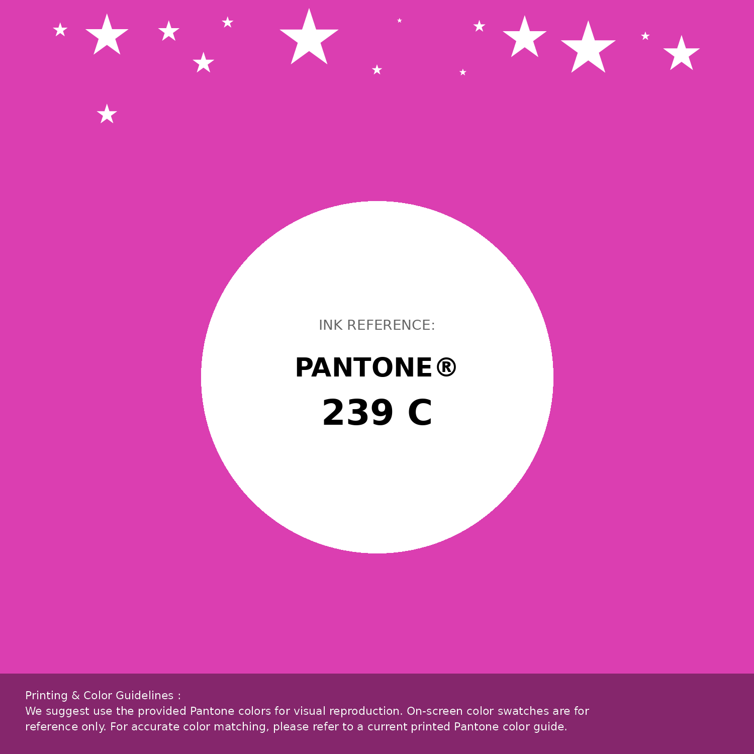 Beautiful Pantone swatch artwork featuring Pantone 239 C Color | Hex color Code #db3eb1. Professional color swatch design perfect for designers and color enthusiasts. #pantone #colorswatch #designresource #db3eb1
