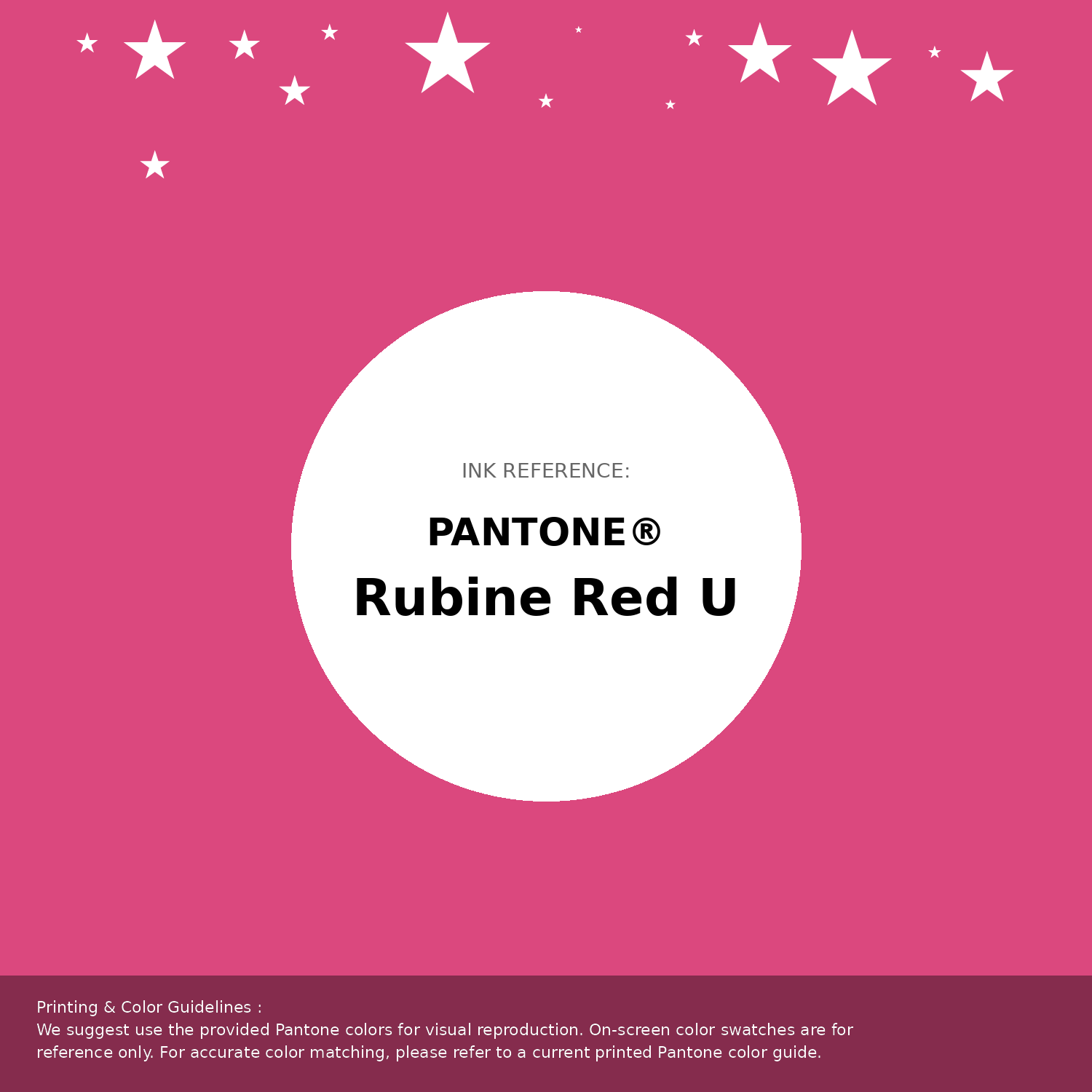 Beautiful Pantone swatch artwork featuring Pantone Rubine Red U Color | Hex color Code #db487e. Professional color swatch design perfect for designers and color enthusiasts. #pantone #colorswatch #designresource #db487e