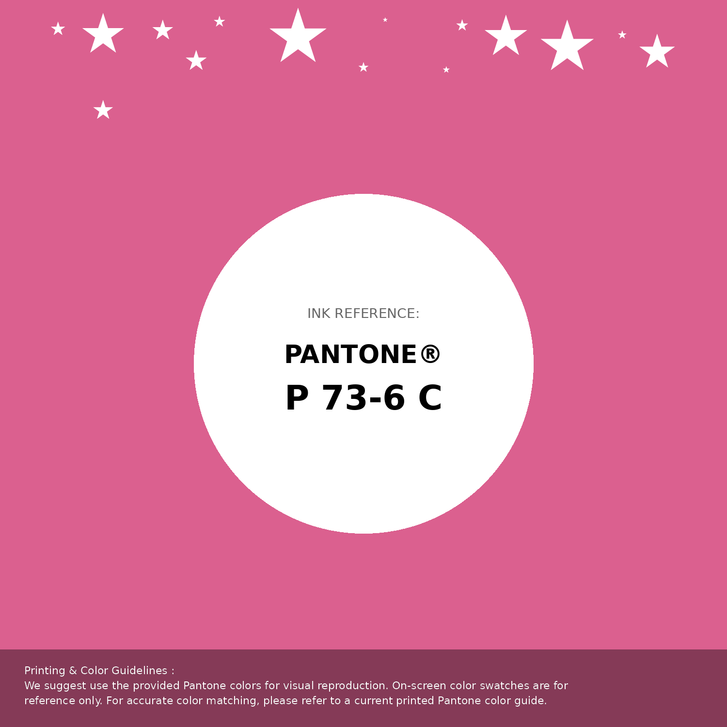 Beautiful Pantone swatch artwork featuring Pantone P 73-6 C Color | Hex color Code #db608f. Professional color swatch design perfect for designers and color enthusiasts. #pantone #colorswatch #designresource #db608f