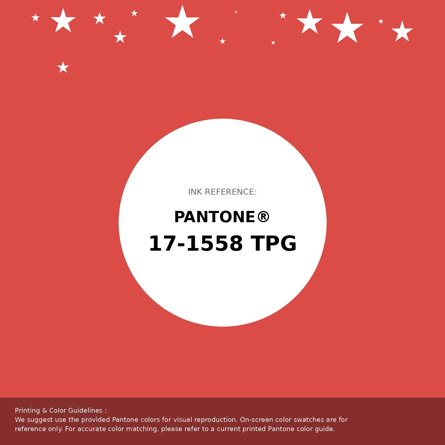 Beautiful Pantone swatch artwork featuring Pantone 17-1558 Tpg Grenadine Color | Hex color Code #dc4c46. Professional color swatch design perfect for designers and color enthusiasts. #pantone #colorswatch #designresource #dc4c46