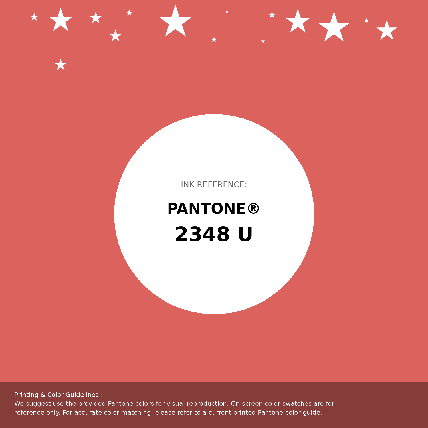 Beautiful Pantone swatch artwork featuring Pantone 2348 U Color | Hex color Code #dc625e. Professional color swatch design perfect for designers and color enthusiasts. #pantone #colorswatch #designresource #dc625e