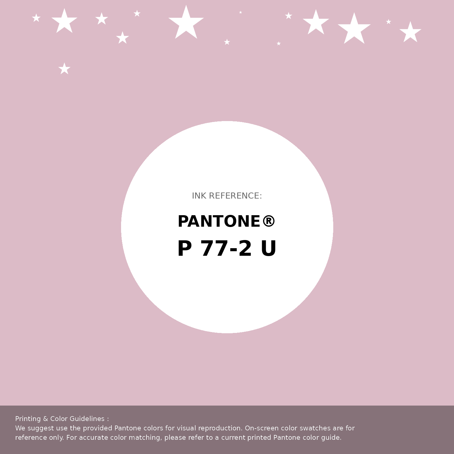 Beautiful Pantone swatch artwork featuring Pantone P 77-2 U Color | Hex color Code #dcbbc7. Professional color swatch design perfect for designers and color enthusiasts. #pantone #colorswatch #designresource #dcbbc7