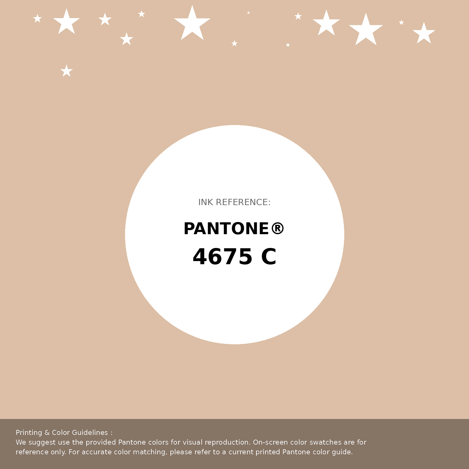 Beautiful Pantone swatch artwork featuring Pantone 4675 C Color | Hex color Code #dcbfa6. Professional color swatch design perfect for designers and color enthusiasts. #pantone #colorswatch #designresource #dcbfa6
