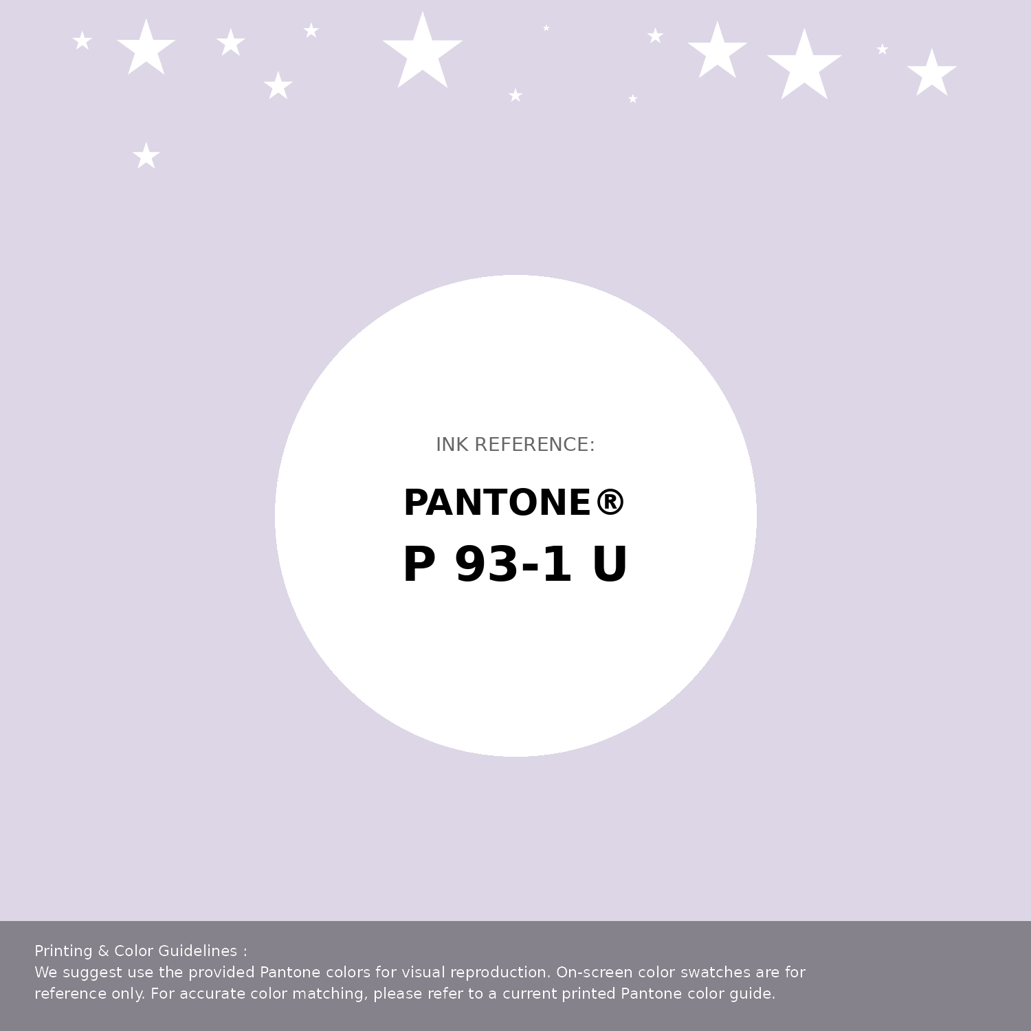 Beautiful Pantone swatch artwork featuring Pantone P 93-1 U Color | Hex color Code #dcd6e6. Professional color swatch design perfect for designers and color enthusiasts. #pantone #colorswatch #designresource #dcd6e6