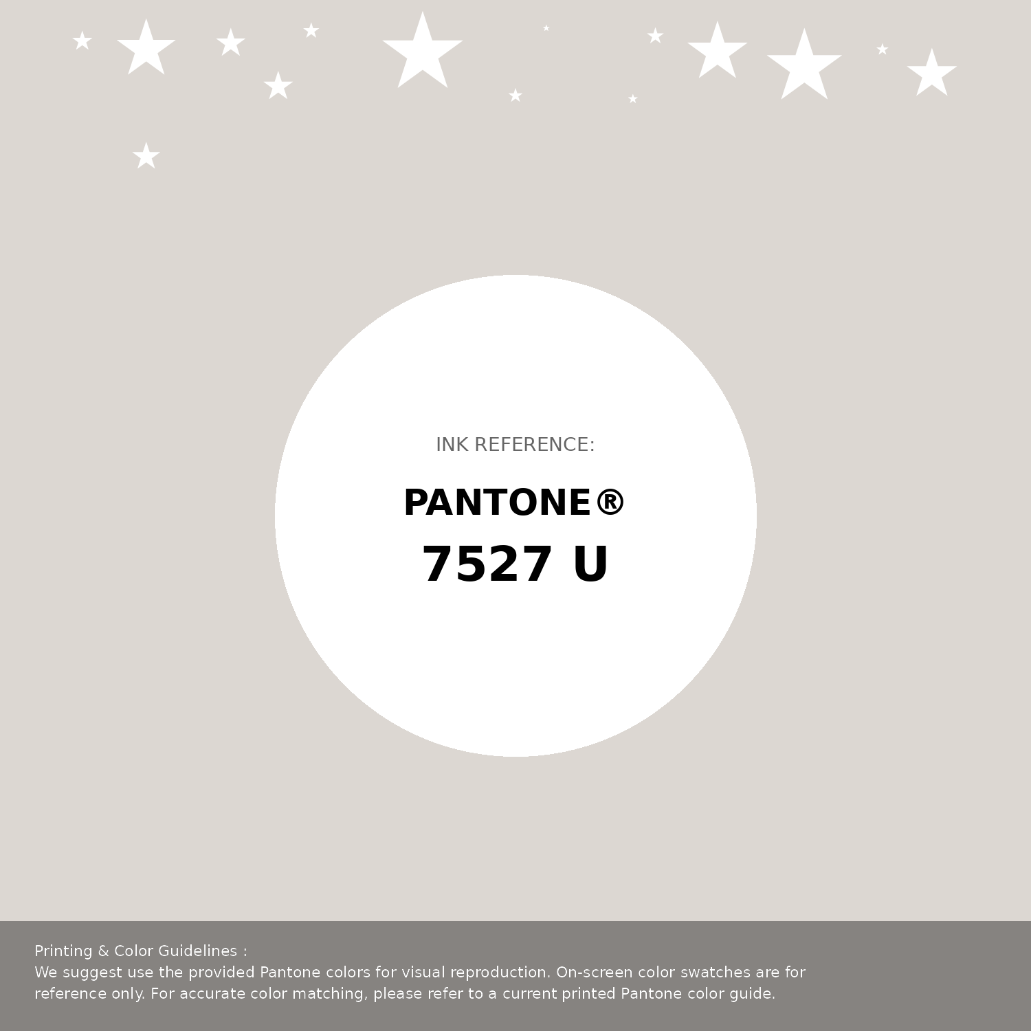 Hex Color #dcd7d2 | Printing Match PANTONE 7527 U | Color