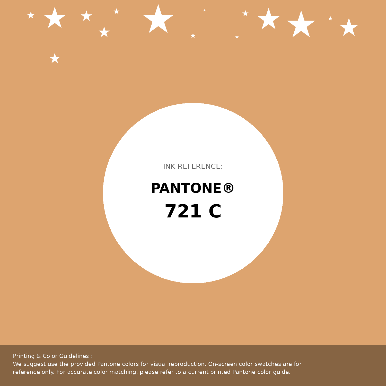 Beautiful Pantone swatch artwork featuring Pantone 721 C Color | Hex color Code #dda46f. Professional color swatch design perfect for designers and color enthusiasts. #pantone #colorswatch #designresource #dda46f