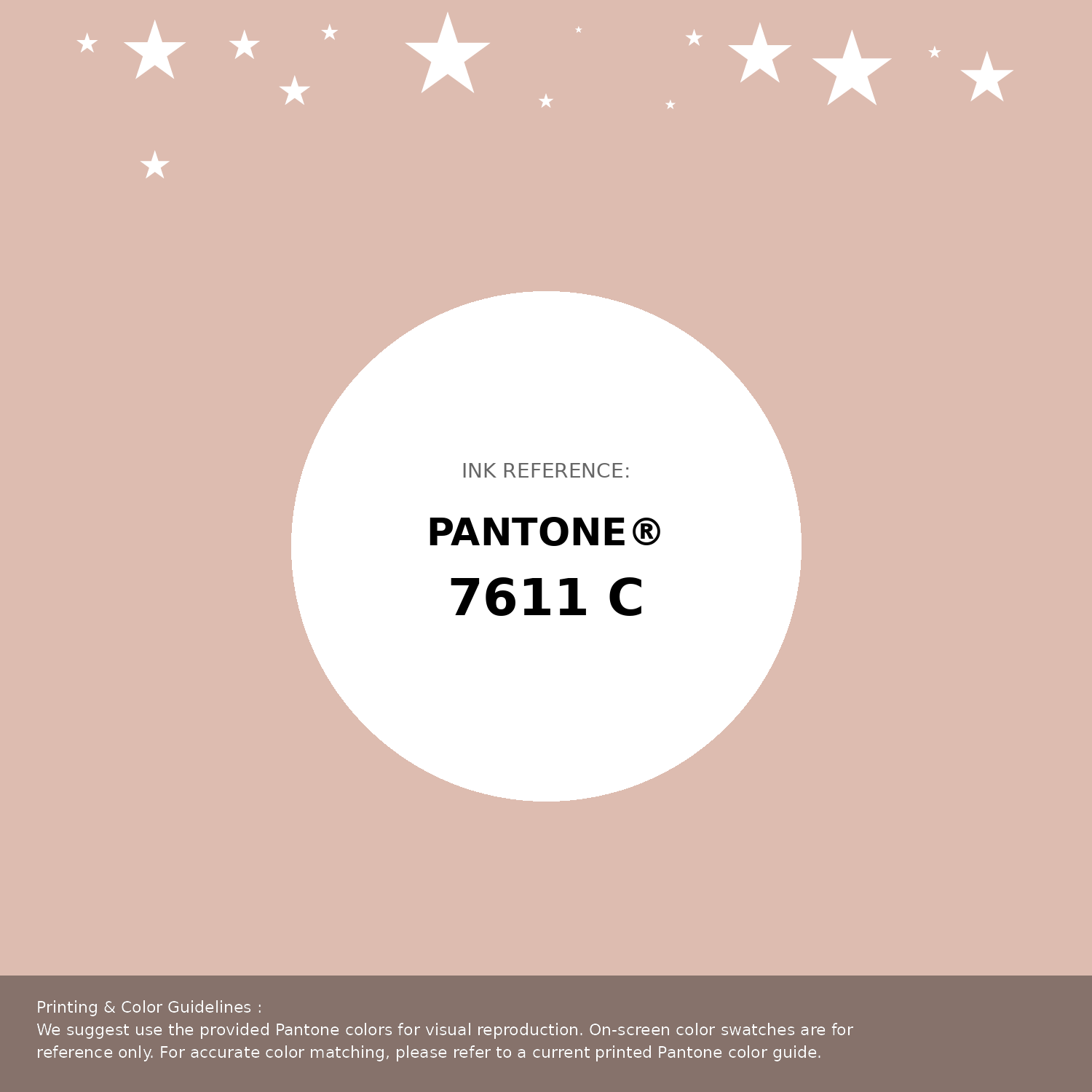 Beautiful Pantone swatch artwork featuring Pantone 7611 C Color | Hex color Code #ddbcb0. Professional color swatch design perfect for designers and color enthusiasts. #pantone #colorswatch #designresource #ddbcb0