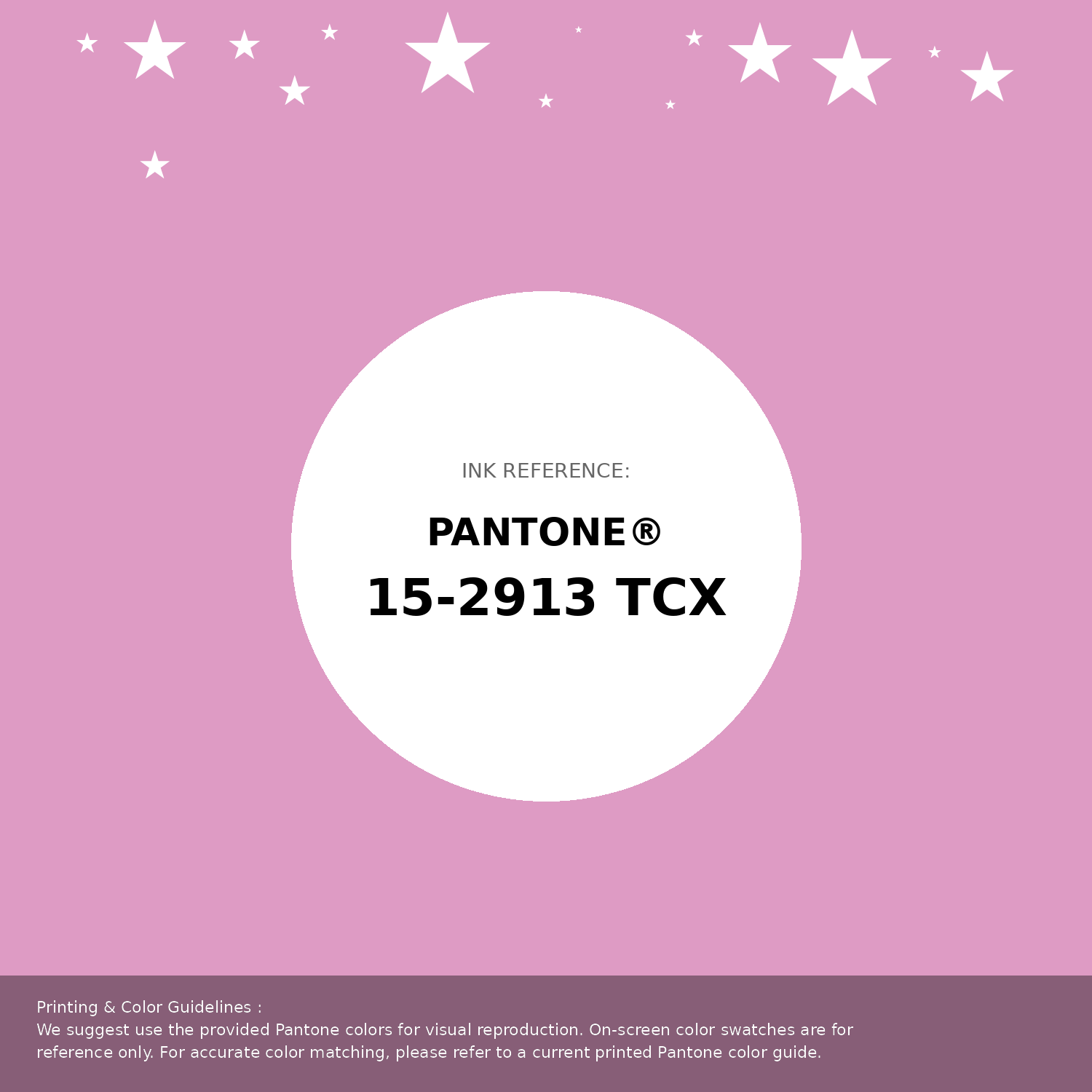 Beautiful Pantone swatch artwork featuring Pantone 15-2913 Tcx Lilac Chiffon Color | Hex color Code #de9bc4. Professional color swatch design perfect for designers and color enthusiasts. #pantone #colorswatch #designresource #de9bc4