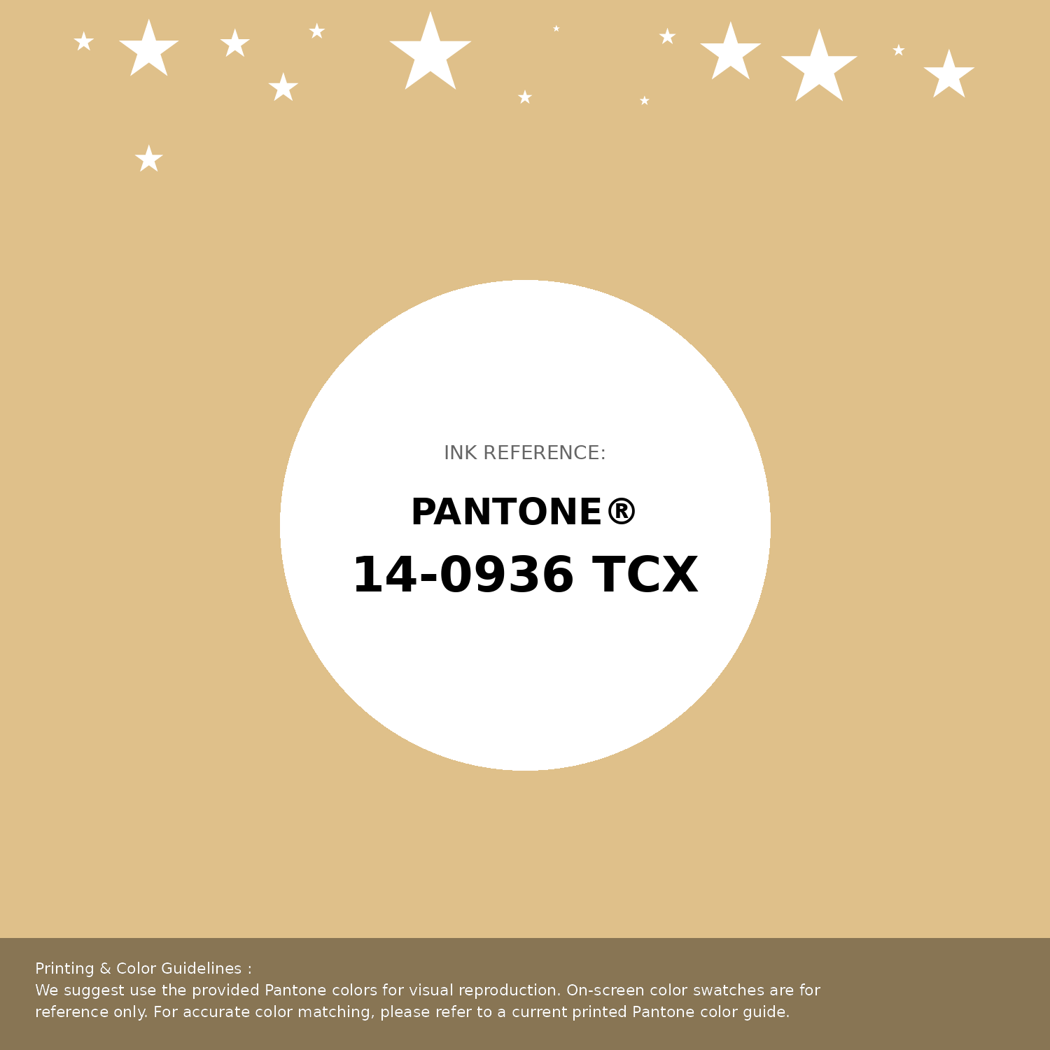 Beautiful Pantone swatch artwork featuring Pantone 14-0936 Tcx Sahara Sun Color | Hex color Code #dfc08a. Professional color swatch design perfect for designers and color enthusiasts. #pantone #colorswatch #designresource #dfc08a