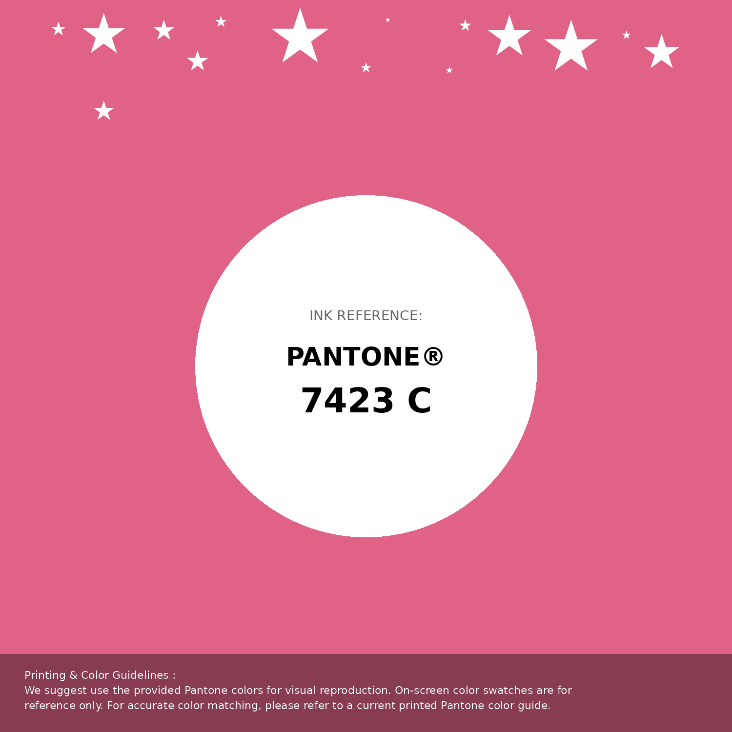 Beautiful Pantone swatch artwork featuring Pantone 7423 C Color | Hex color Code #e06287. Professional color swatch design perfect for designers and color enthusiasts. #pantone #colorswatch #designresource #e06287